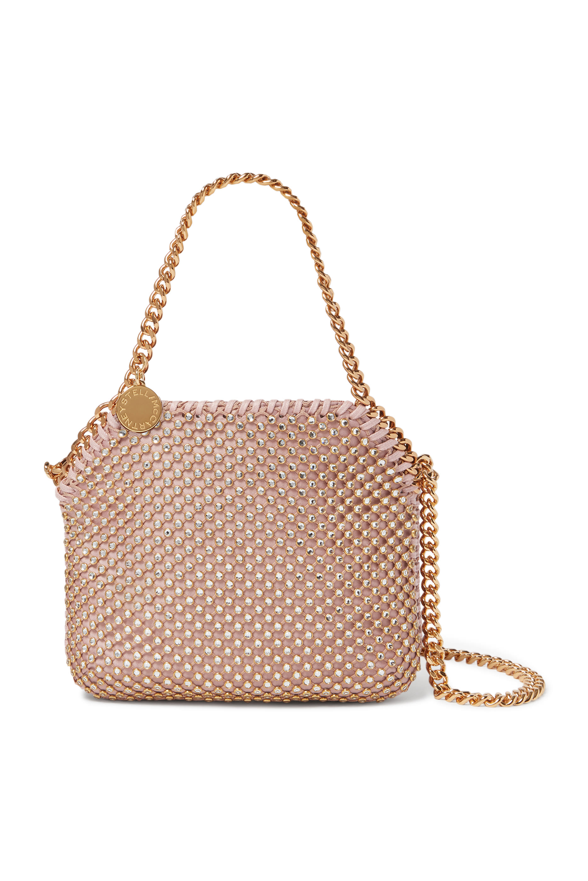 Falabella Lead-Free Crystal Mesh Mini Tote Bag