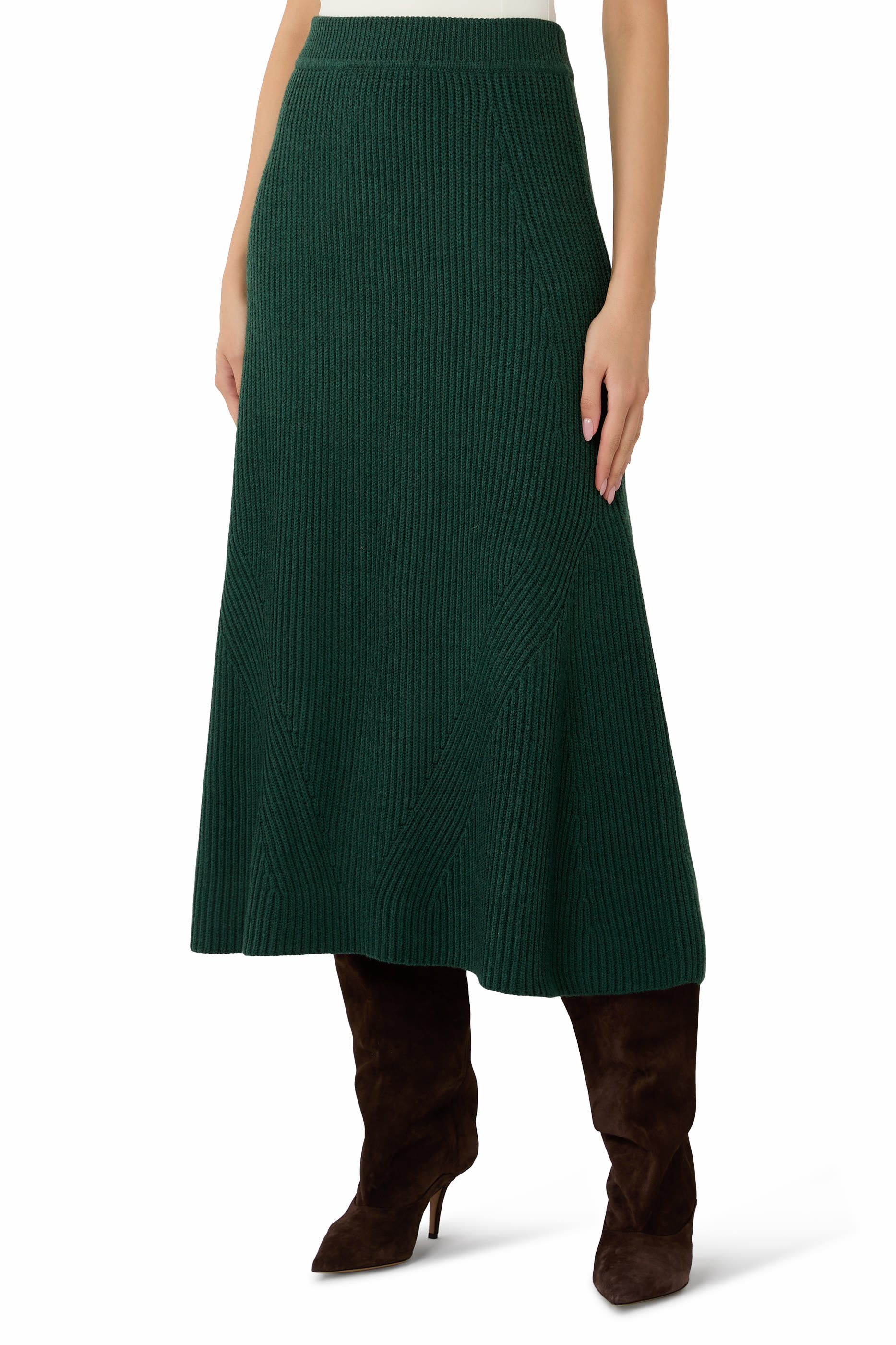 Hypnotic Rib Midi Skirt 