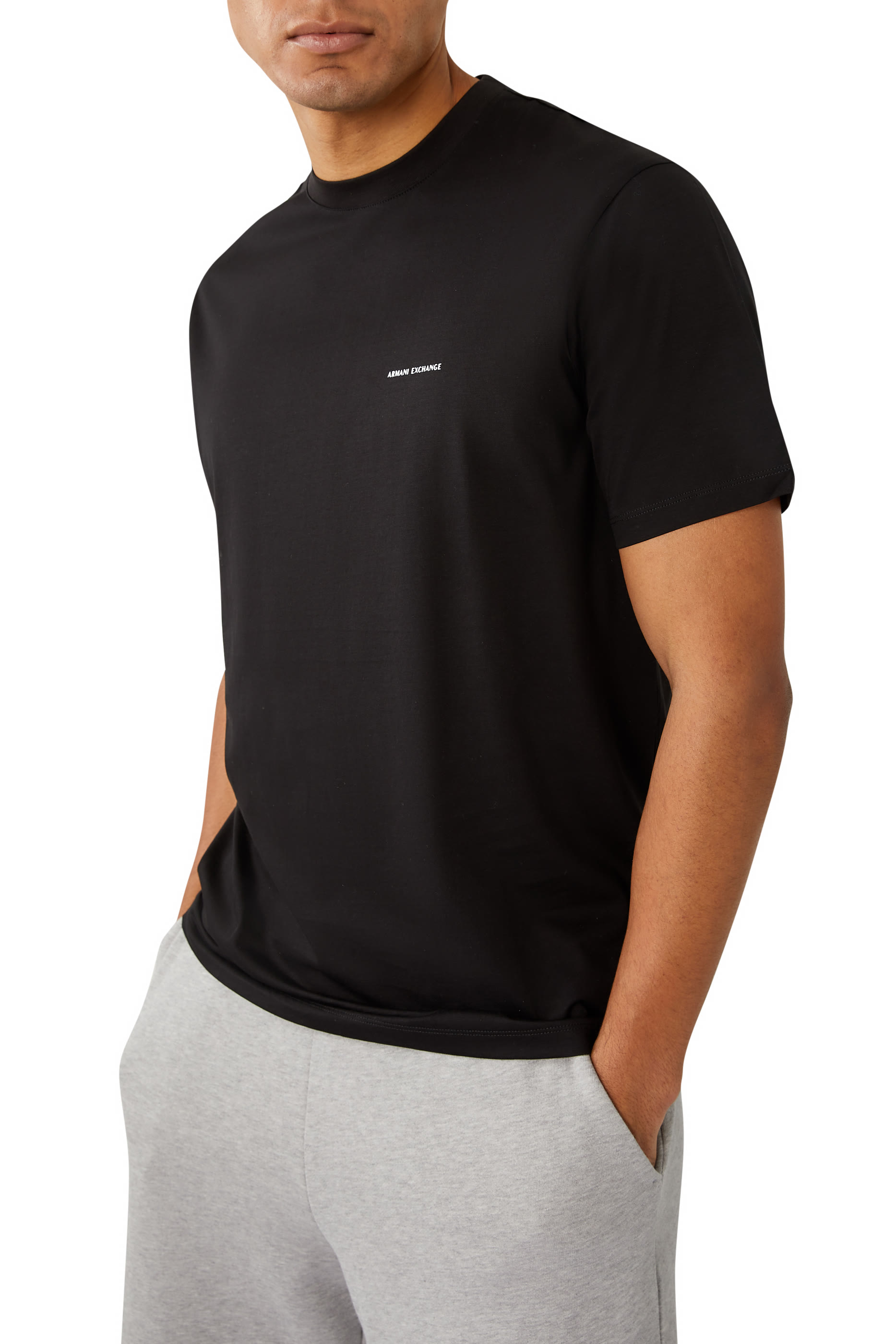 AX Logo Cotton T-Shirt