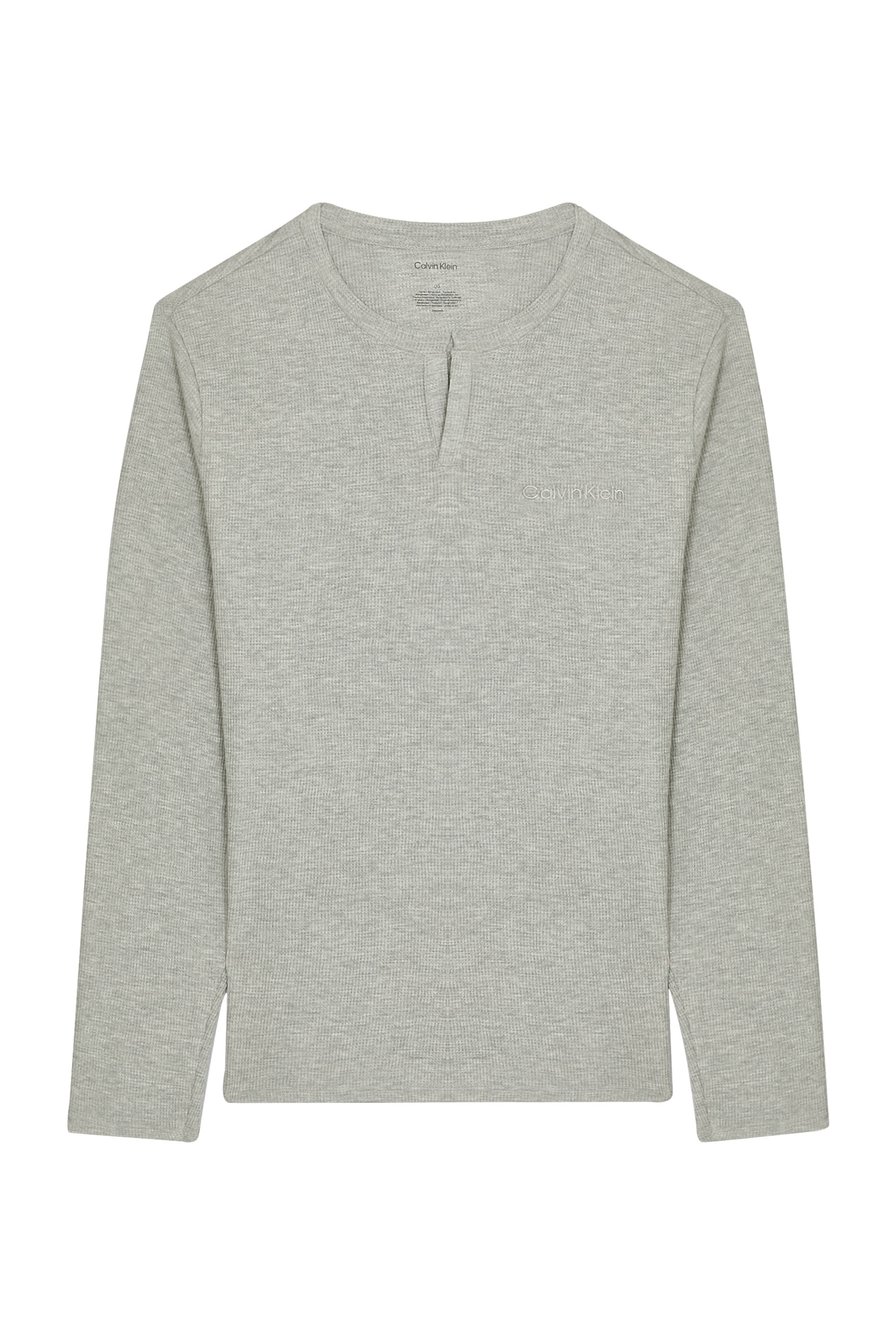 Waffle Knit Henley Sleep T-Shirt