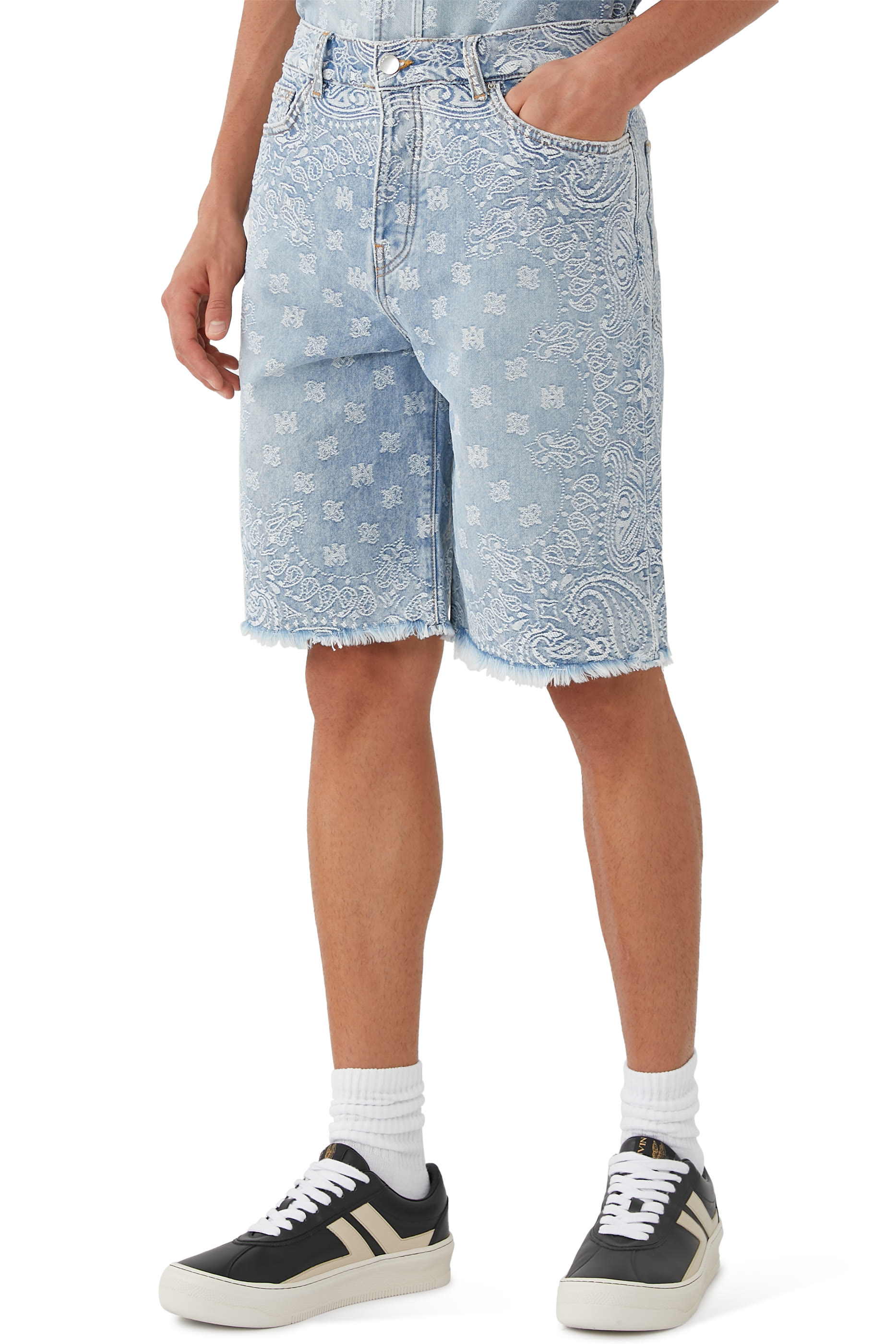 Bandana Jacquard Skater Shorts