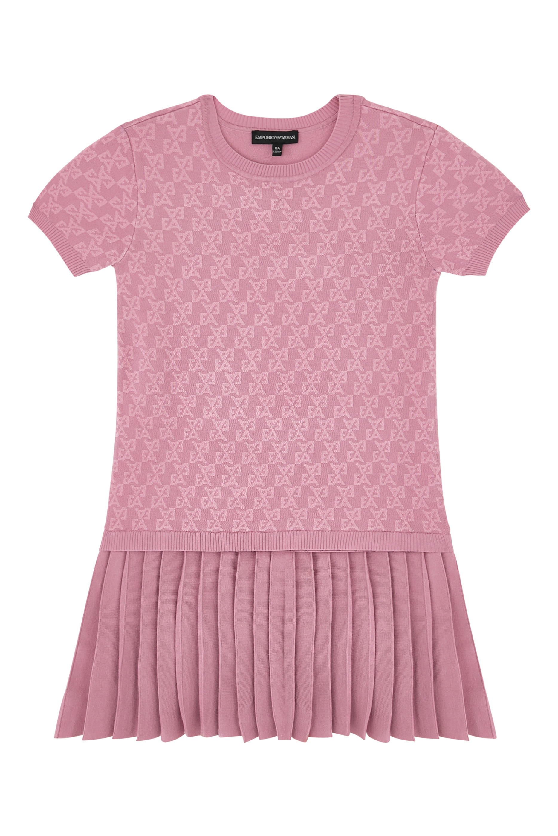 Kids Knit Dress with Pleated Skirt