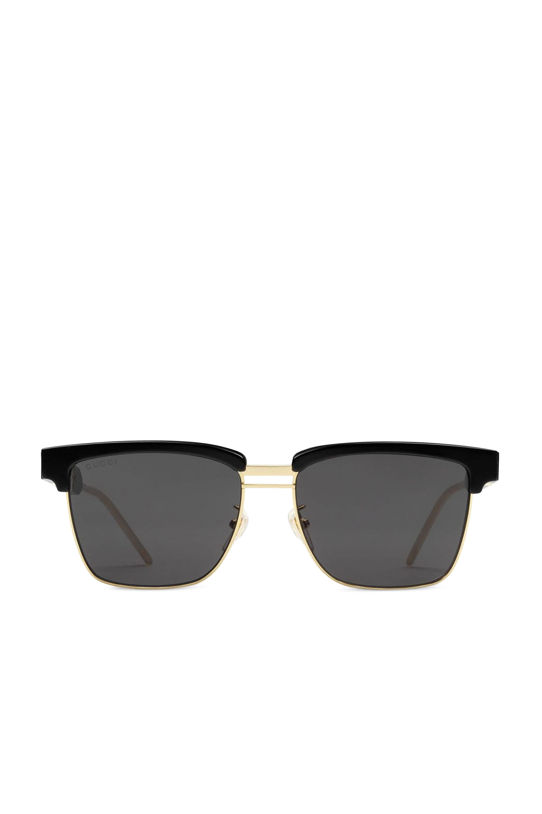 Square Acetate And Metal Sunglasses