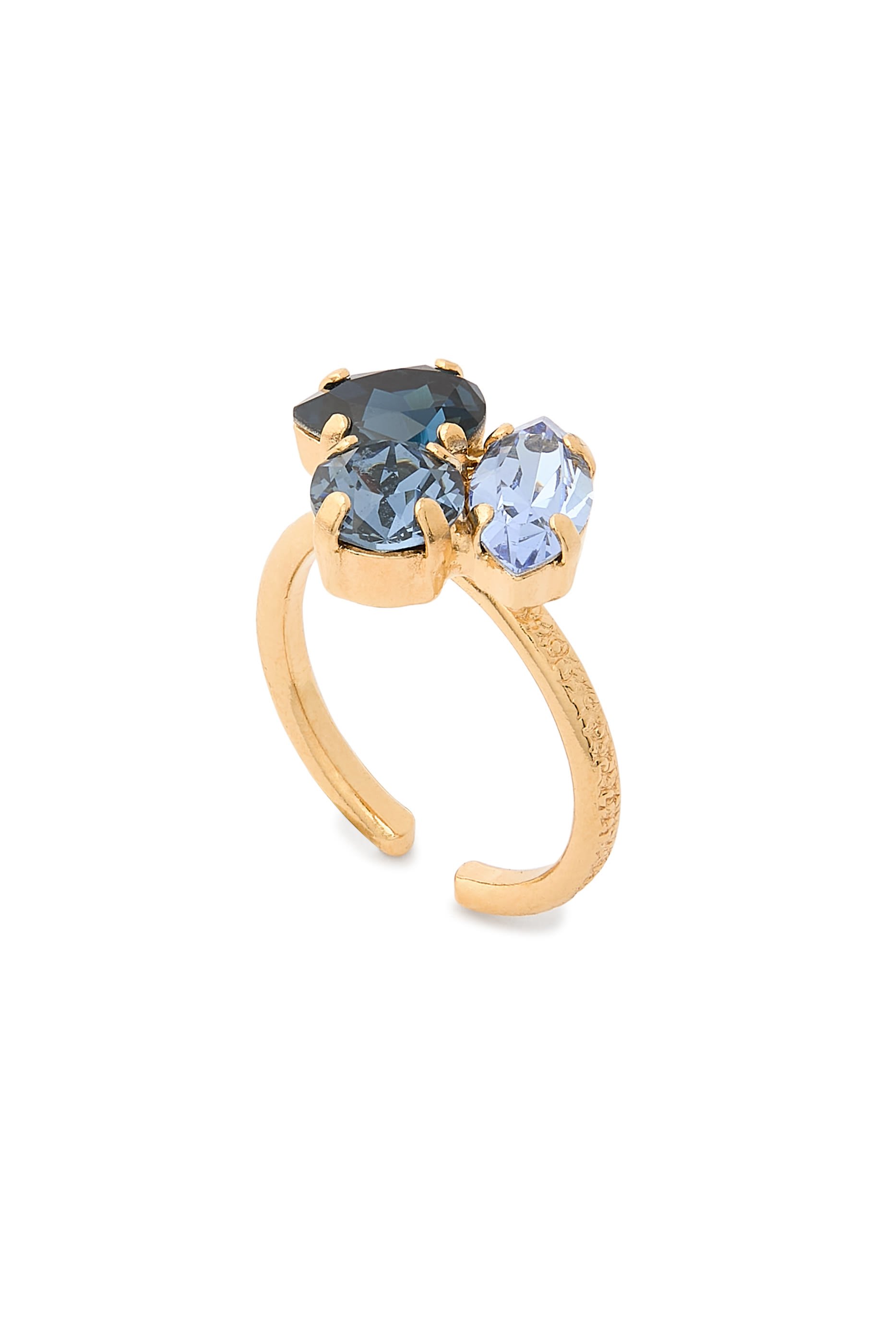 Ana Ring, 18K Gold-Plated Brass