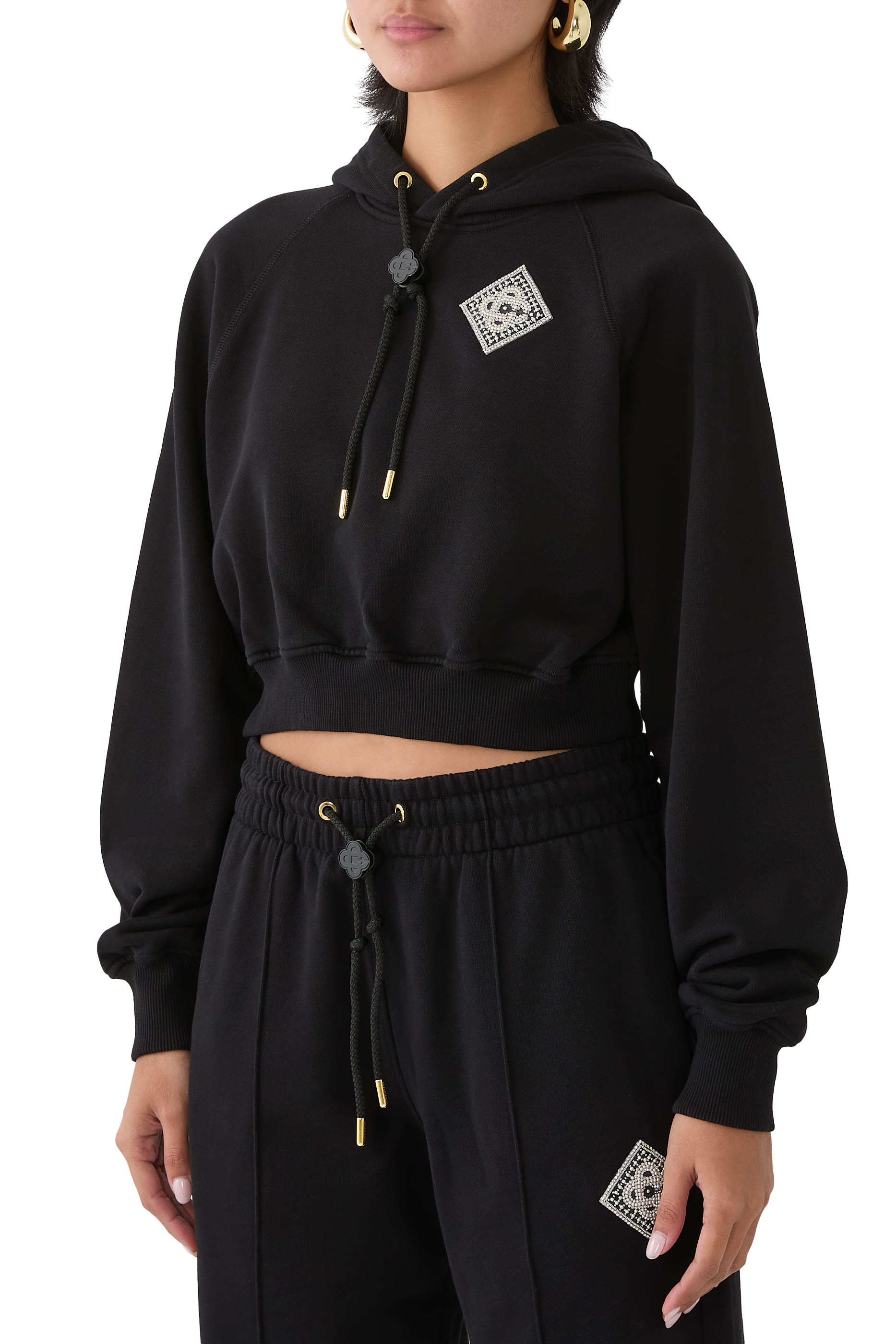 Pearl Diamond Hooded Sweatshirt