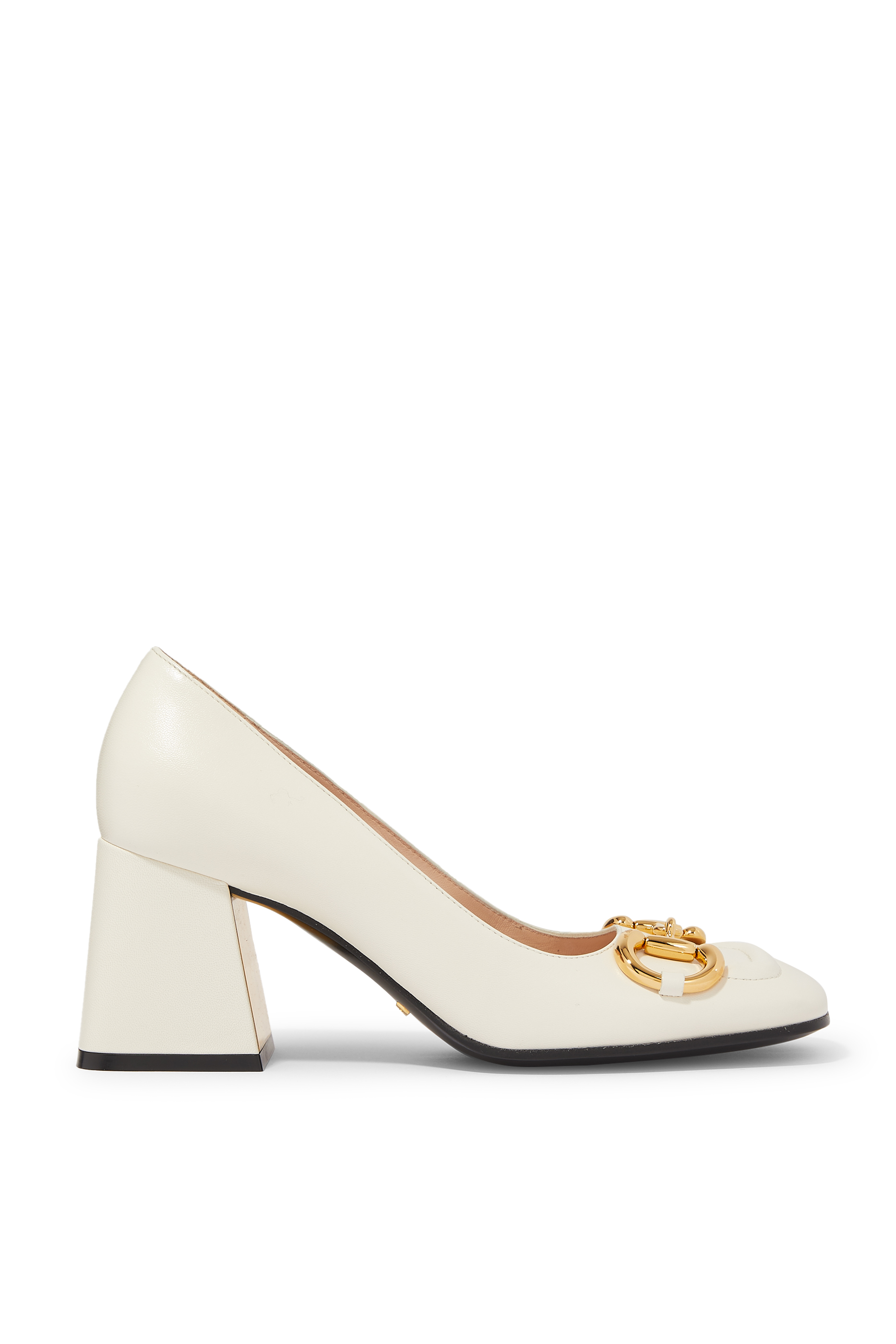 Mid-Heel Pumps with Horsebit