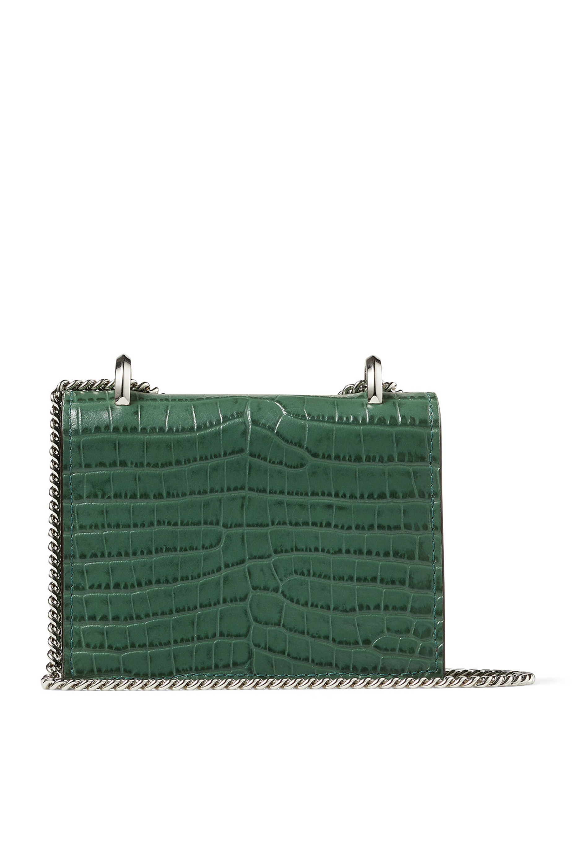 Mini Paris Croc-Embossed Leather Bag