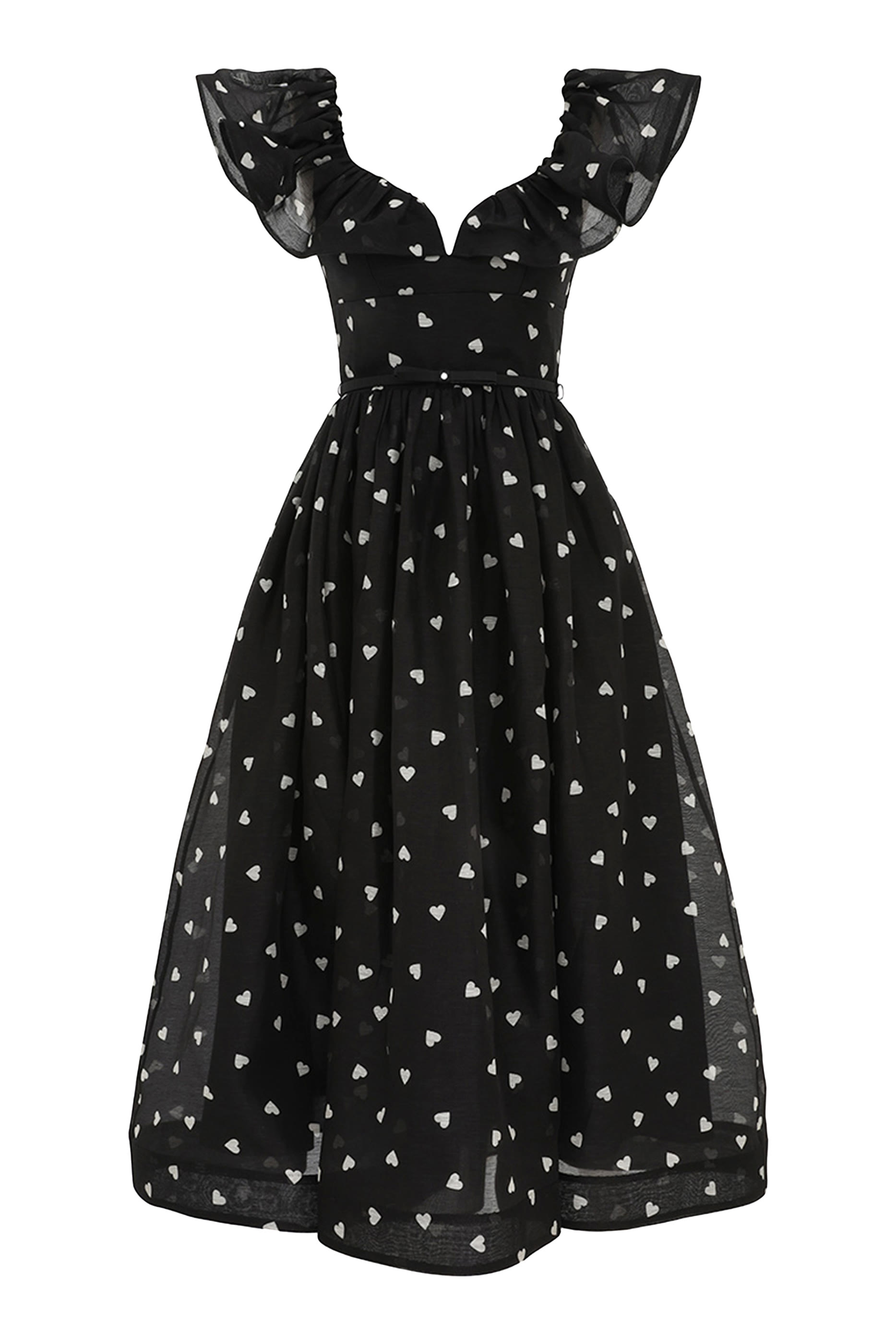 Crush Frilled Midi Dress