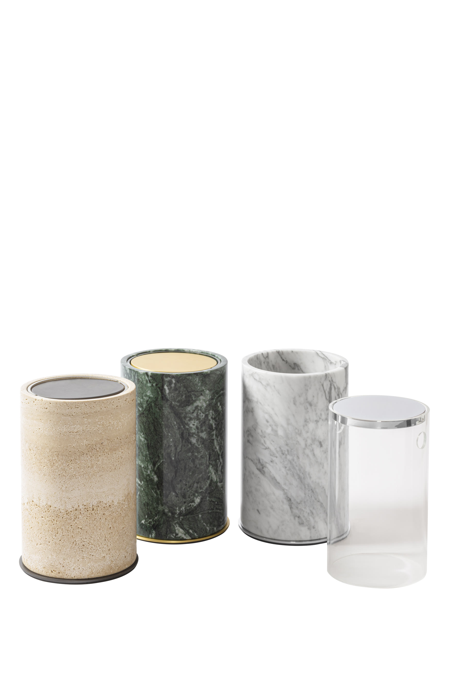 Positano Marble Round Waste Basket