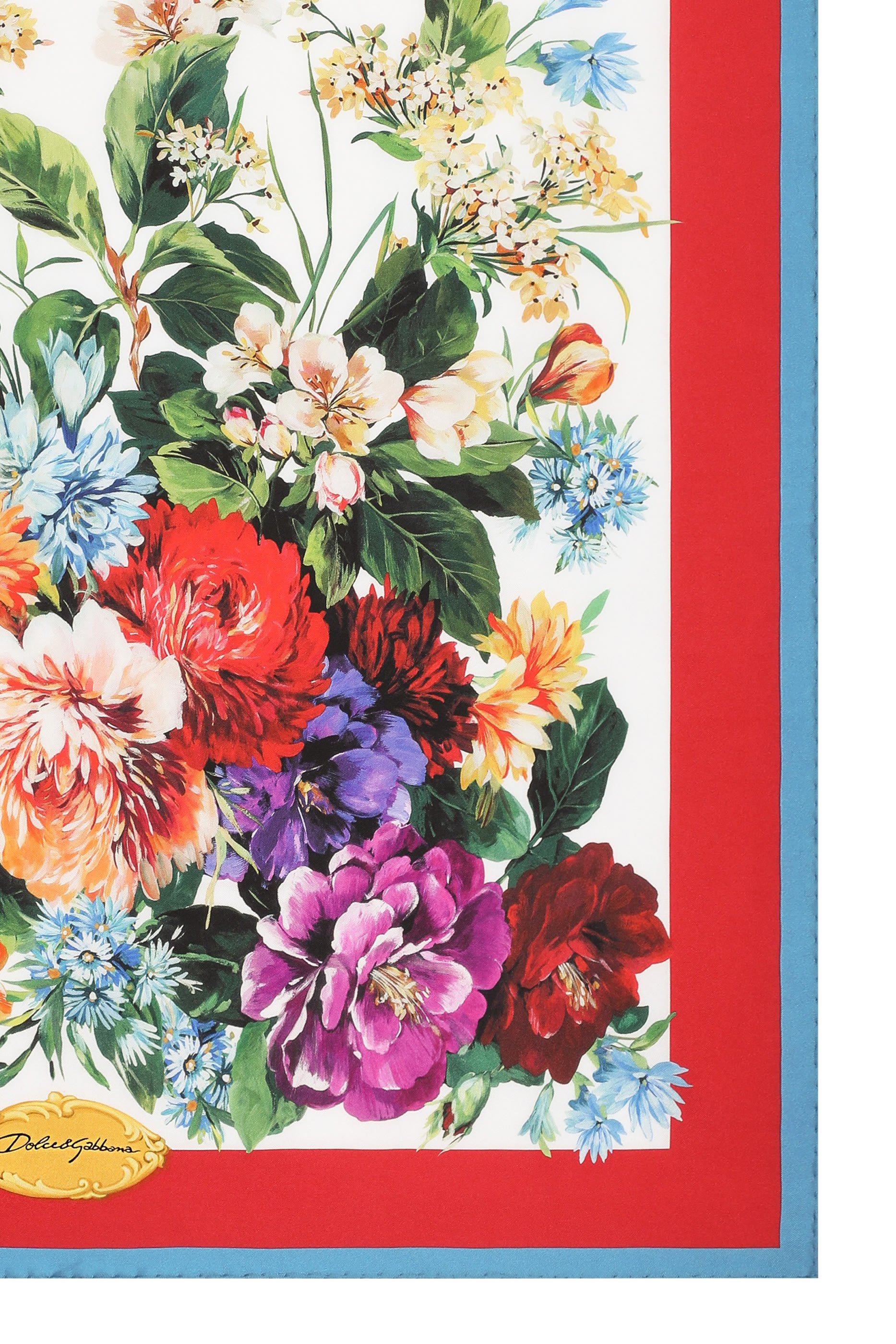 Floral Pattern Silk Twill Foulard