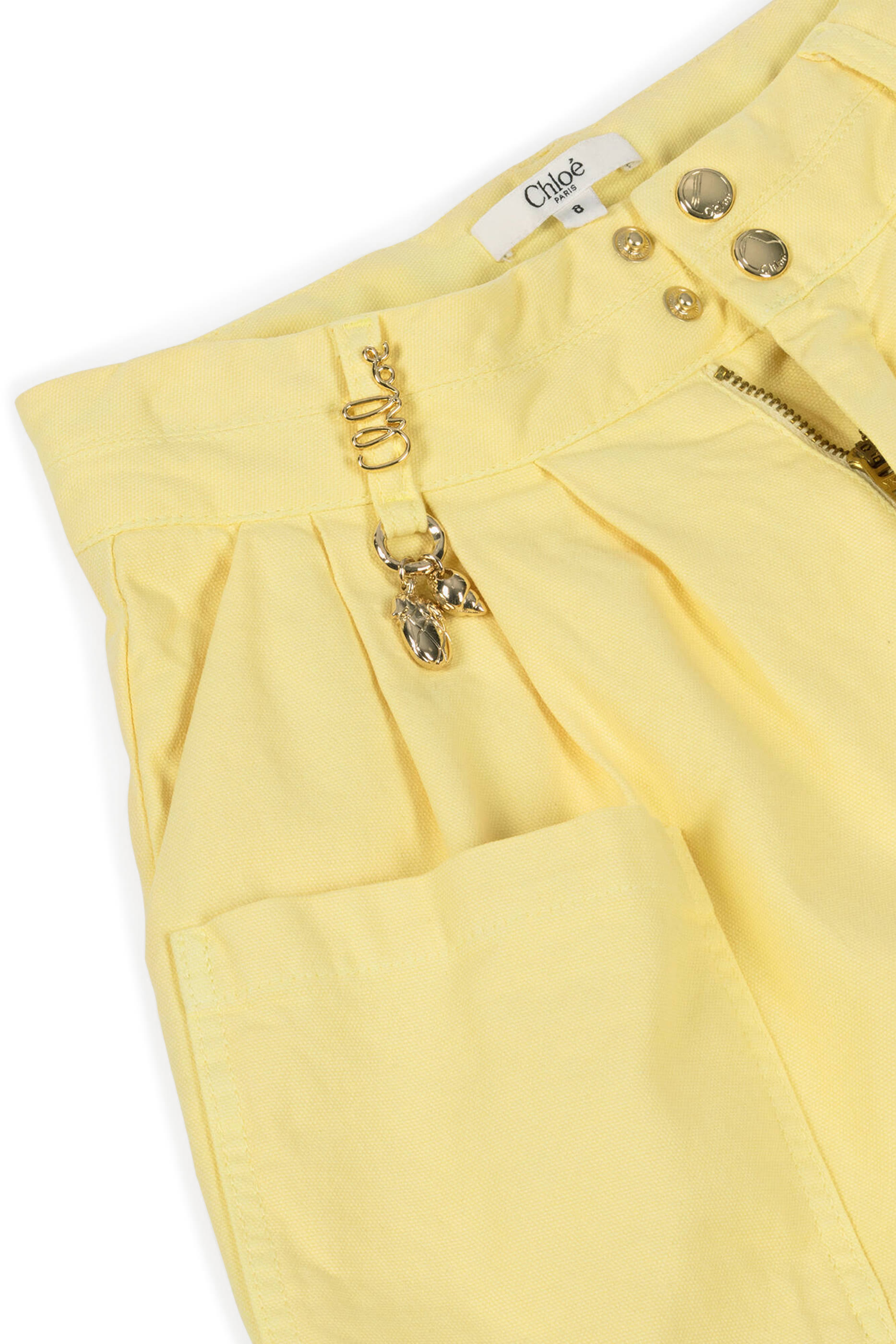 Kids Pleated Charm Detail Shorts 