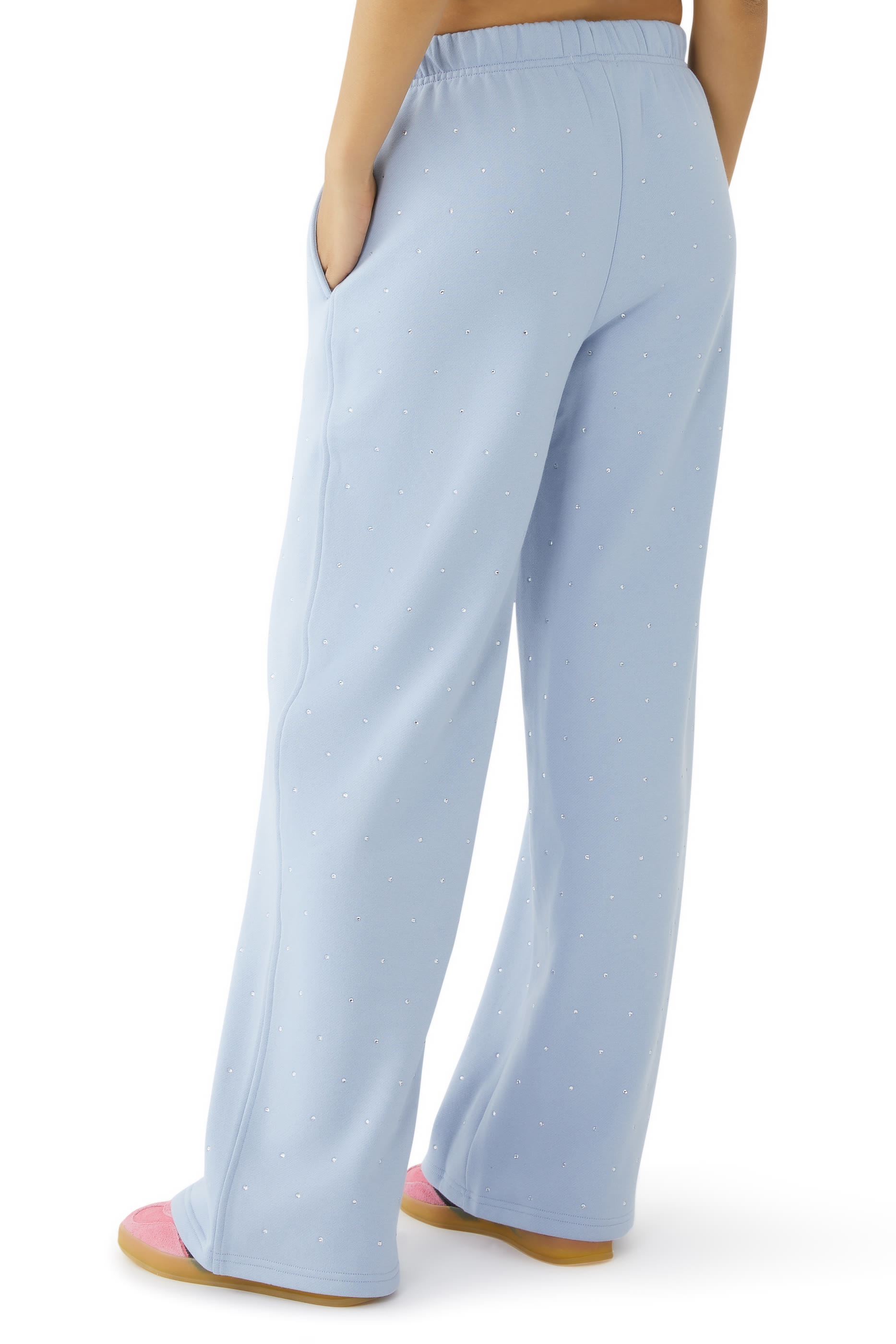 Crystal Wide Leg Sweatpants