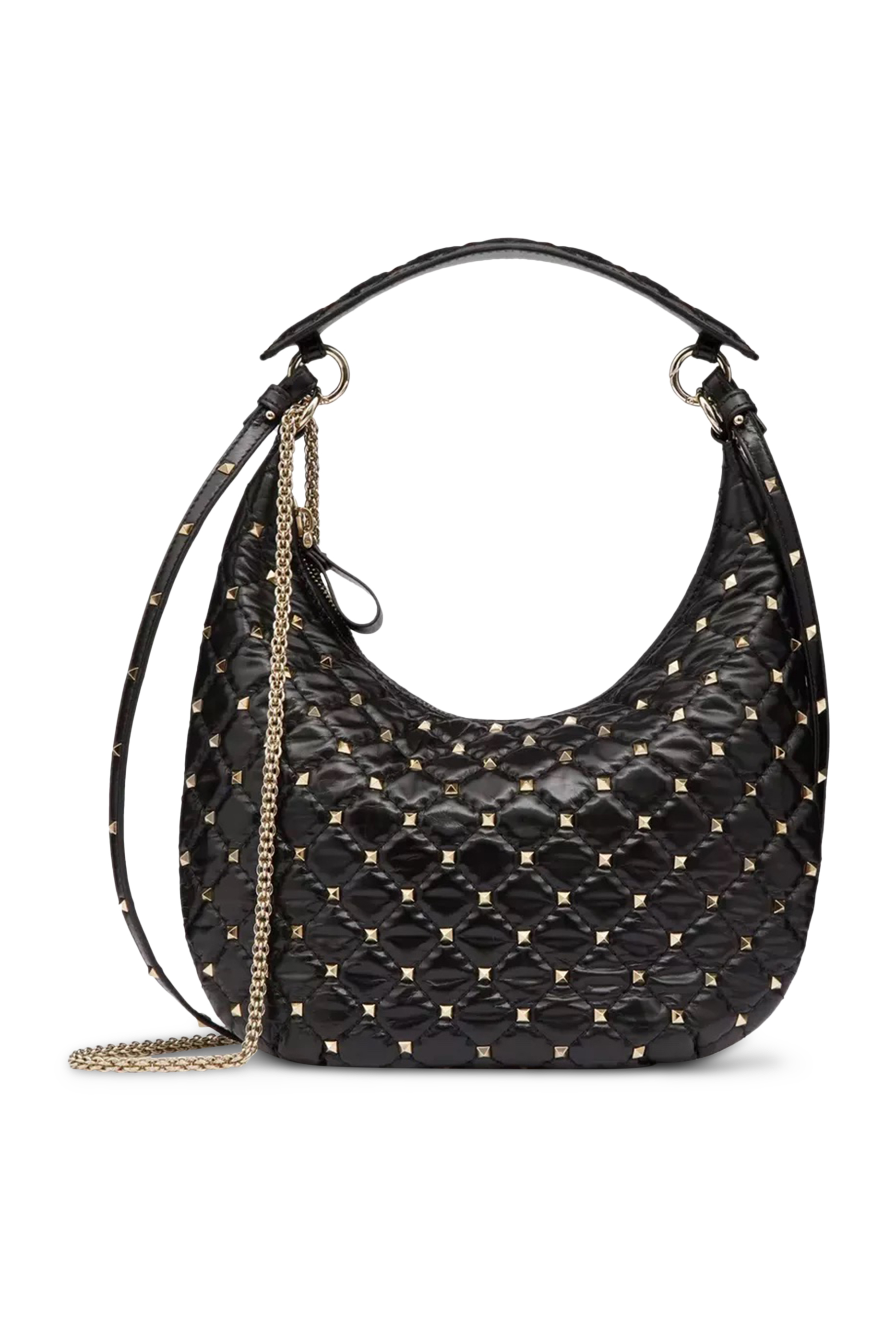 Rockstud Spike Small Hobo Bag