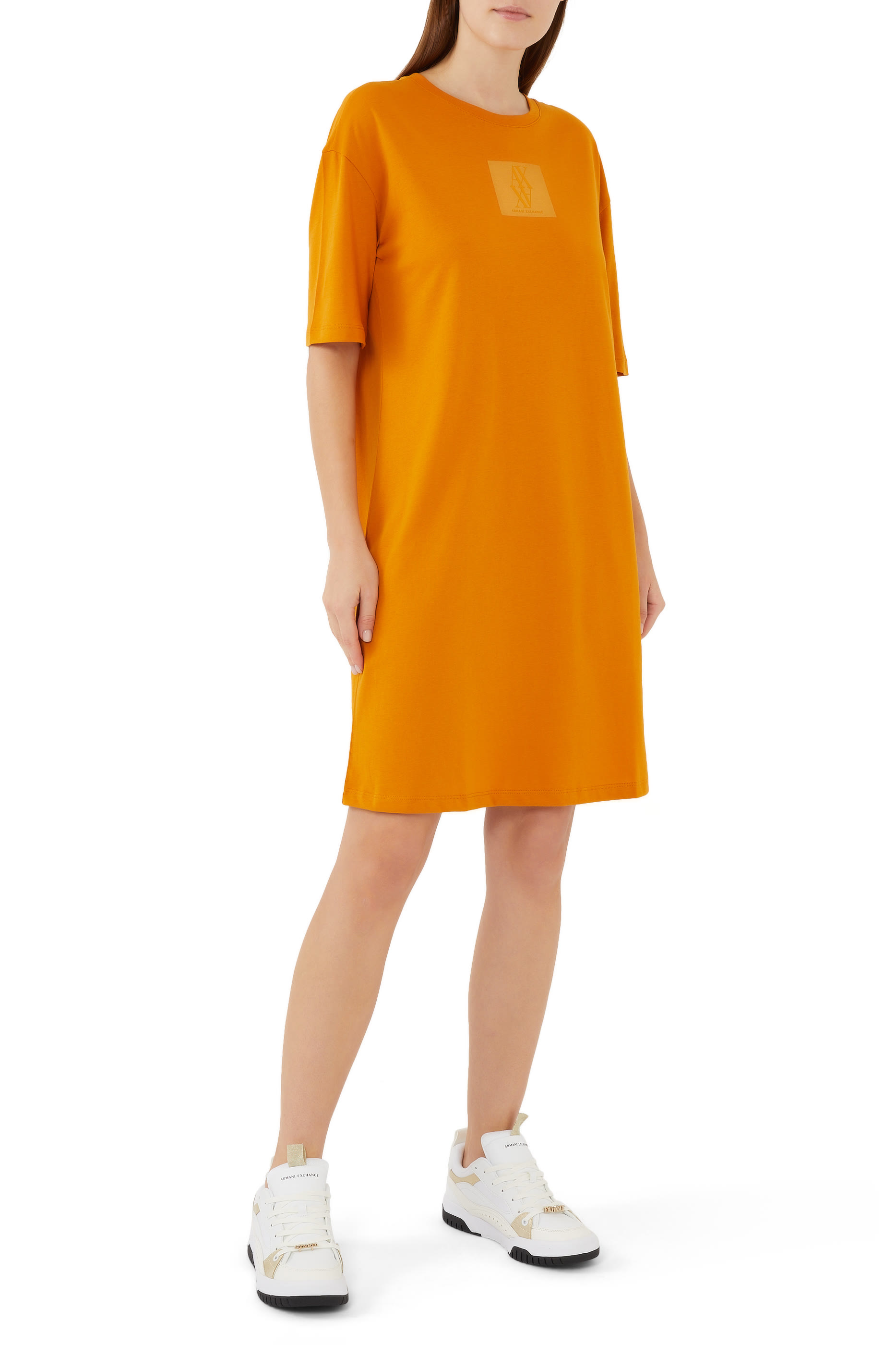 Logo Cotton Mini Dress