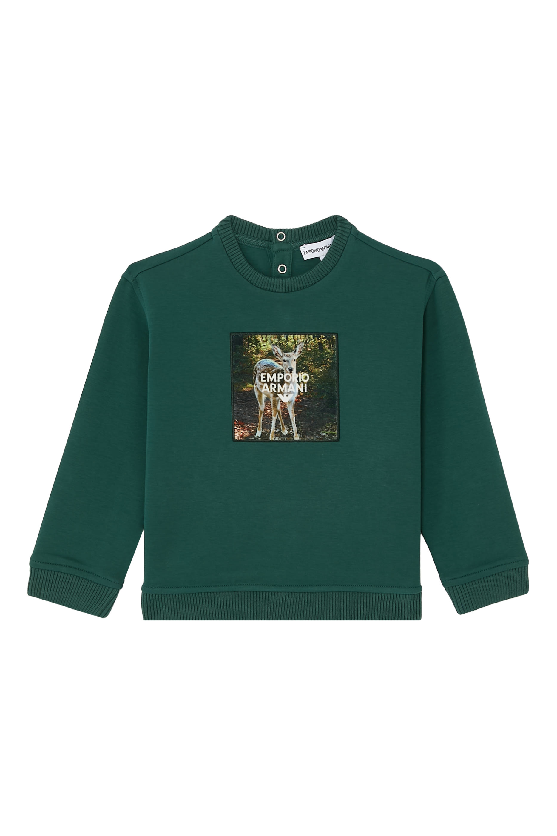 Kids Jersey Graphic Print Sweatshirt