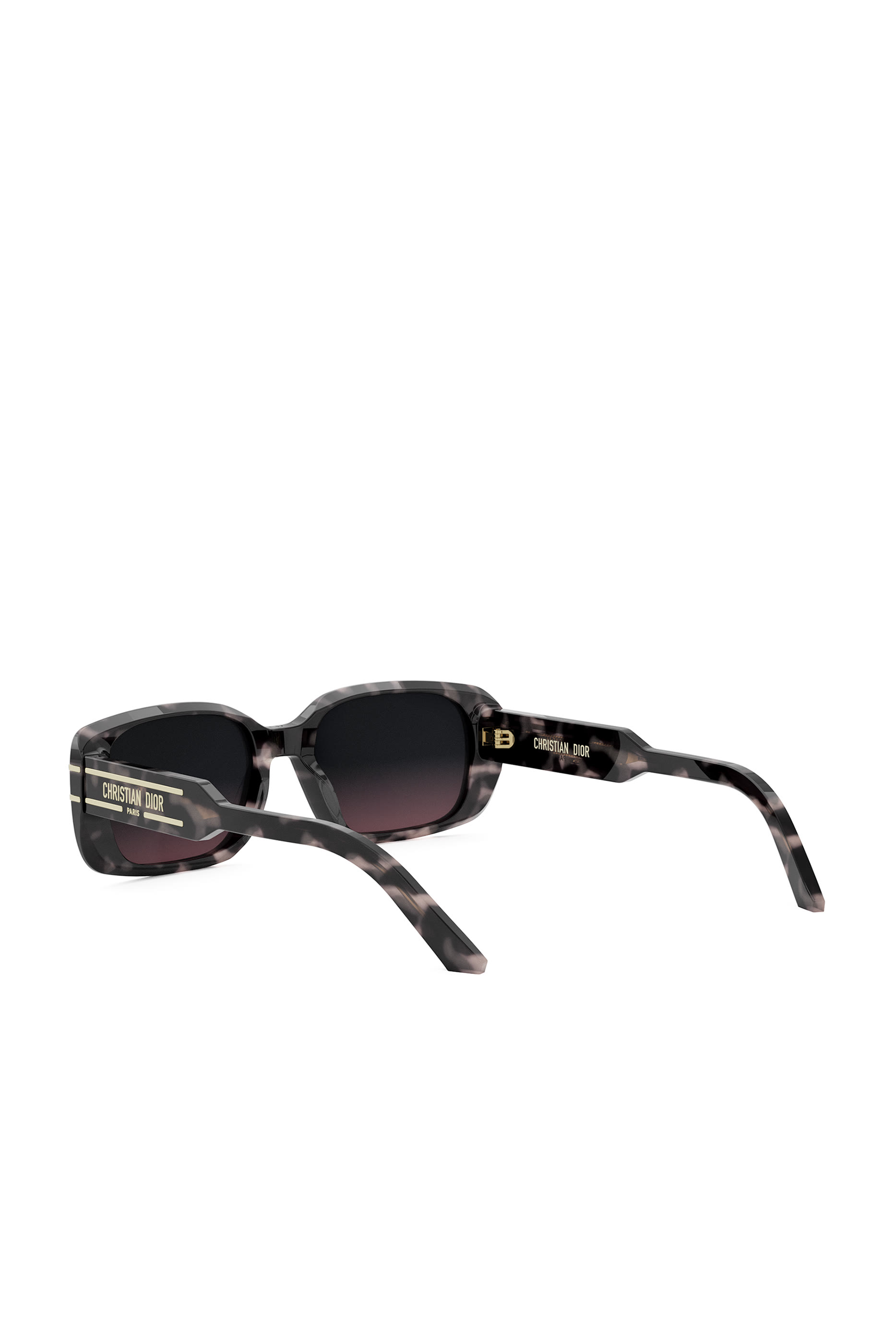 DiorSignature S12I Havana Rectangular Sunglasses