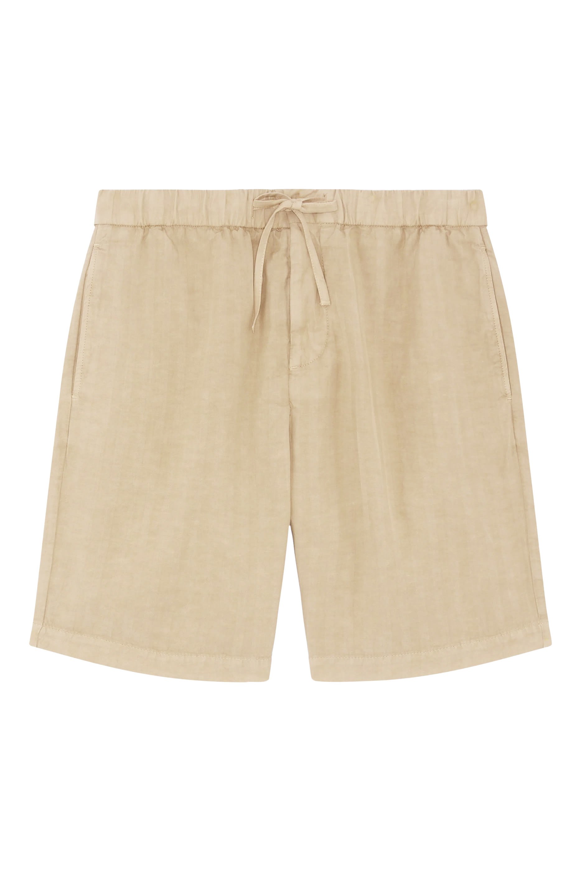 Felipe Herringbone Linen Shorts