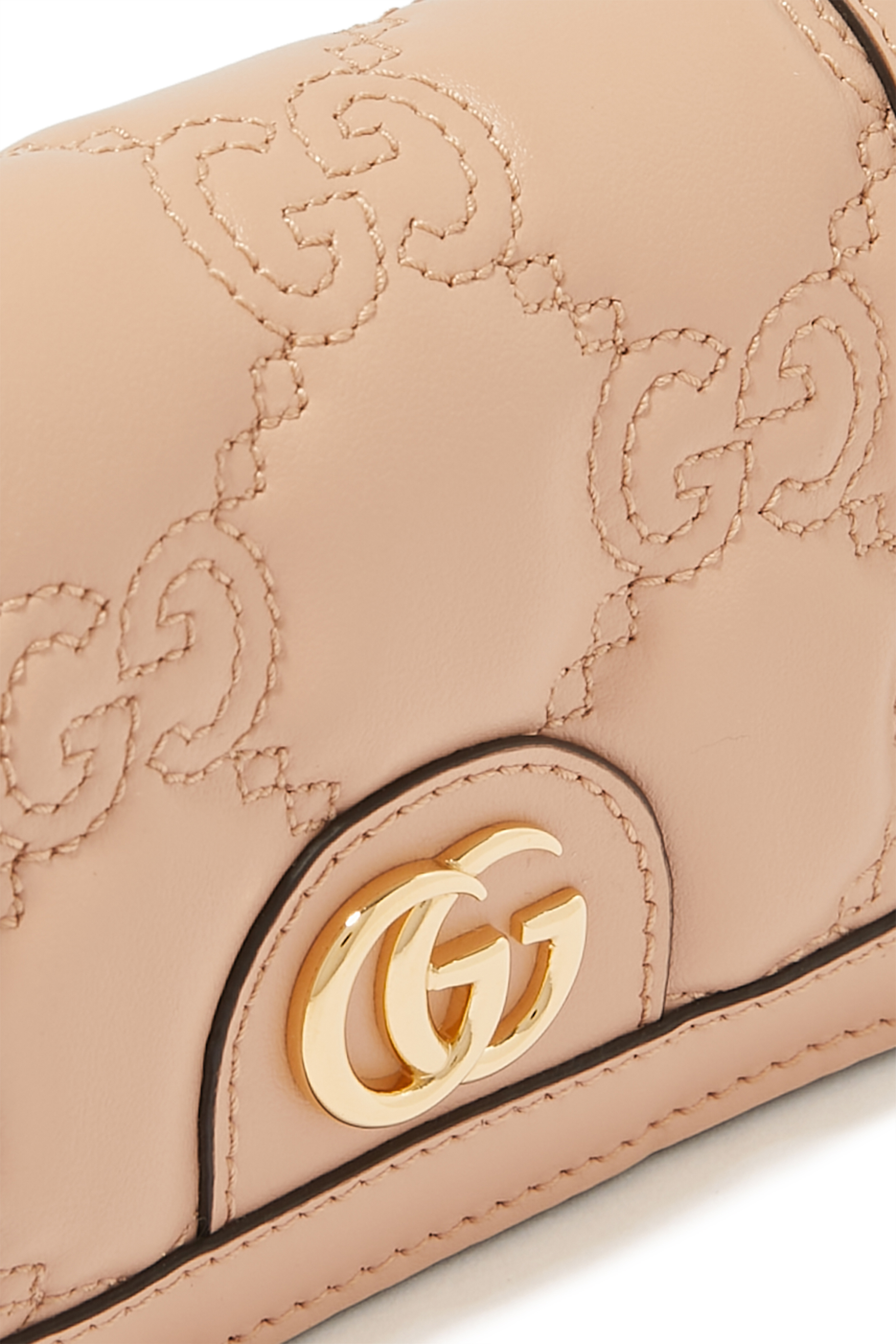 GG Matelass&eacute; Card Case Wallet