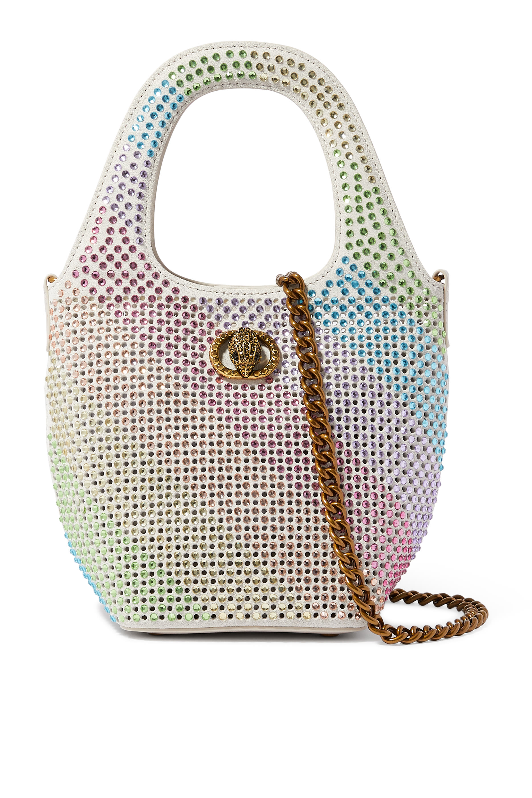 Small Chelsea Crystal Mini Bucket Bag