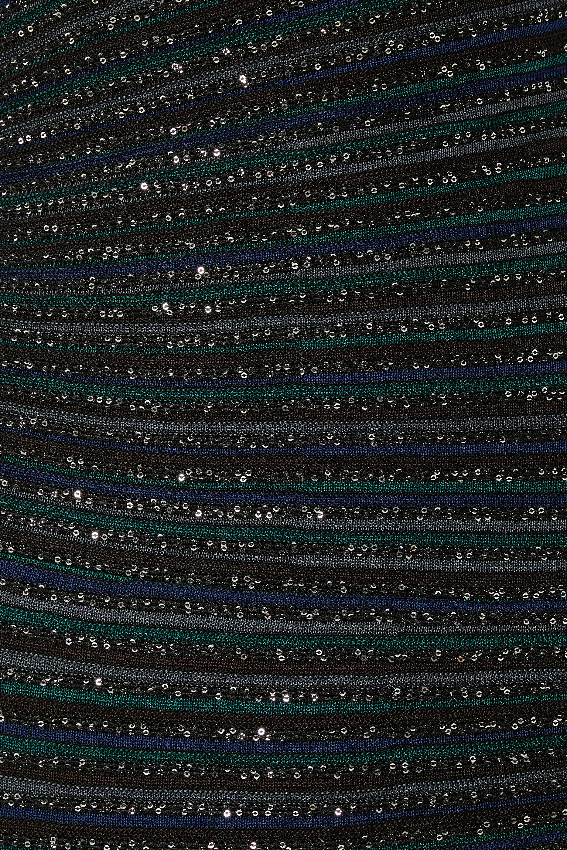 Partialized Sequinned Knit Sleeveless Asymmetric Dress