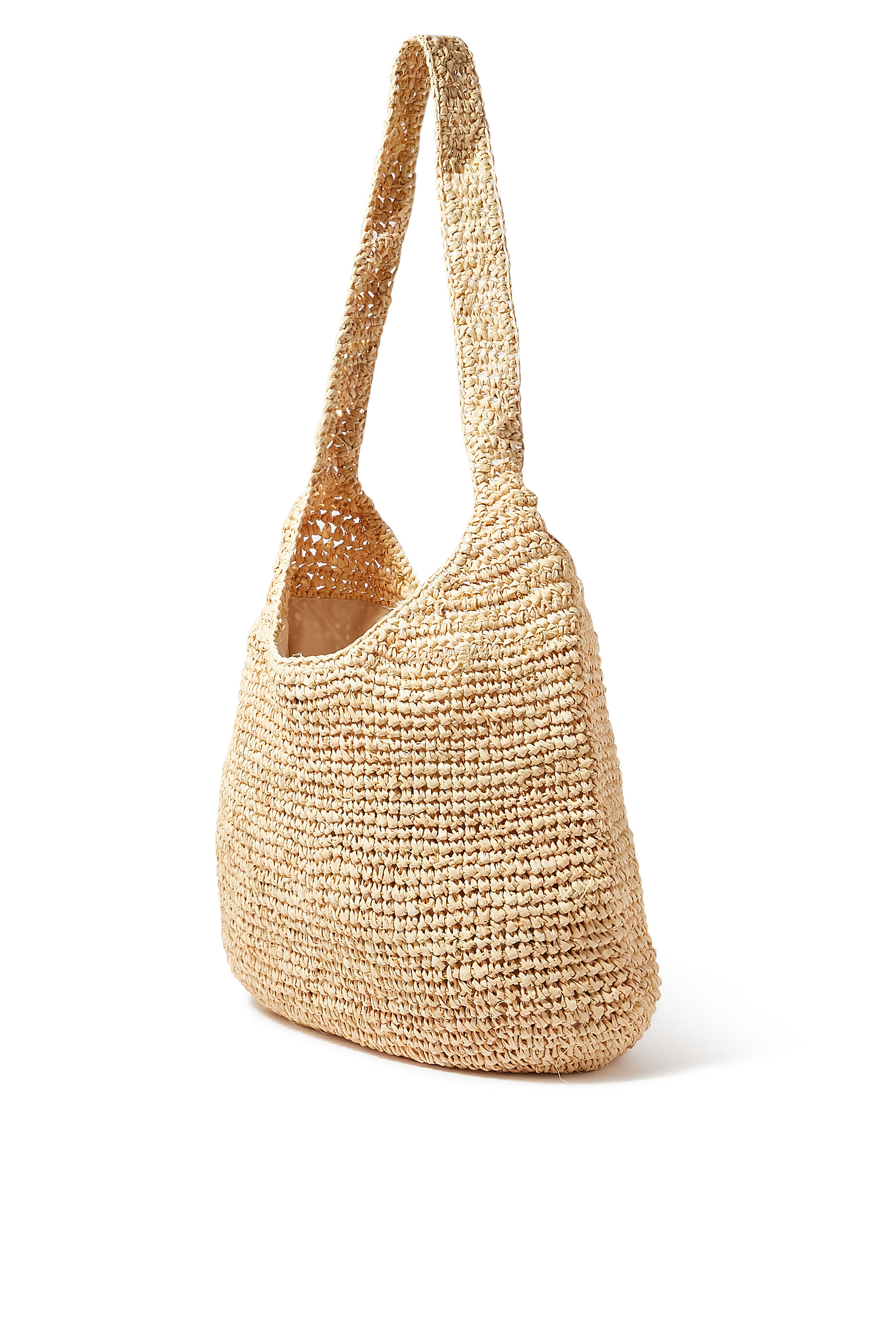 Raffia Beach Bag "Meet Me in St Barth"