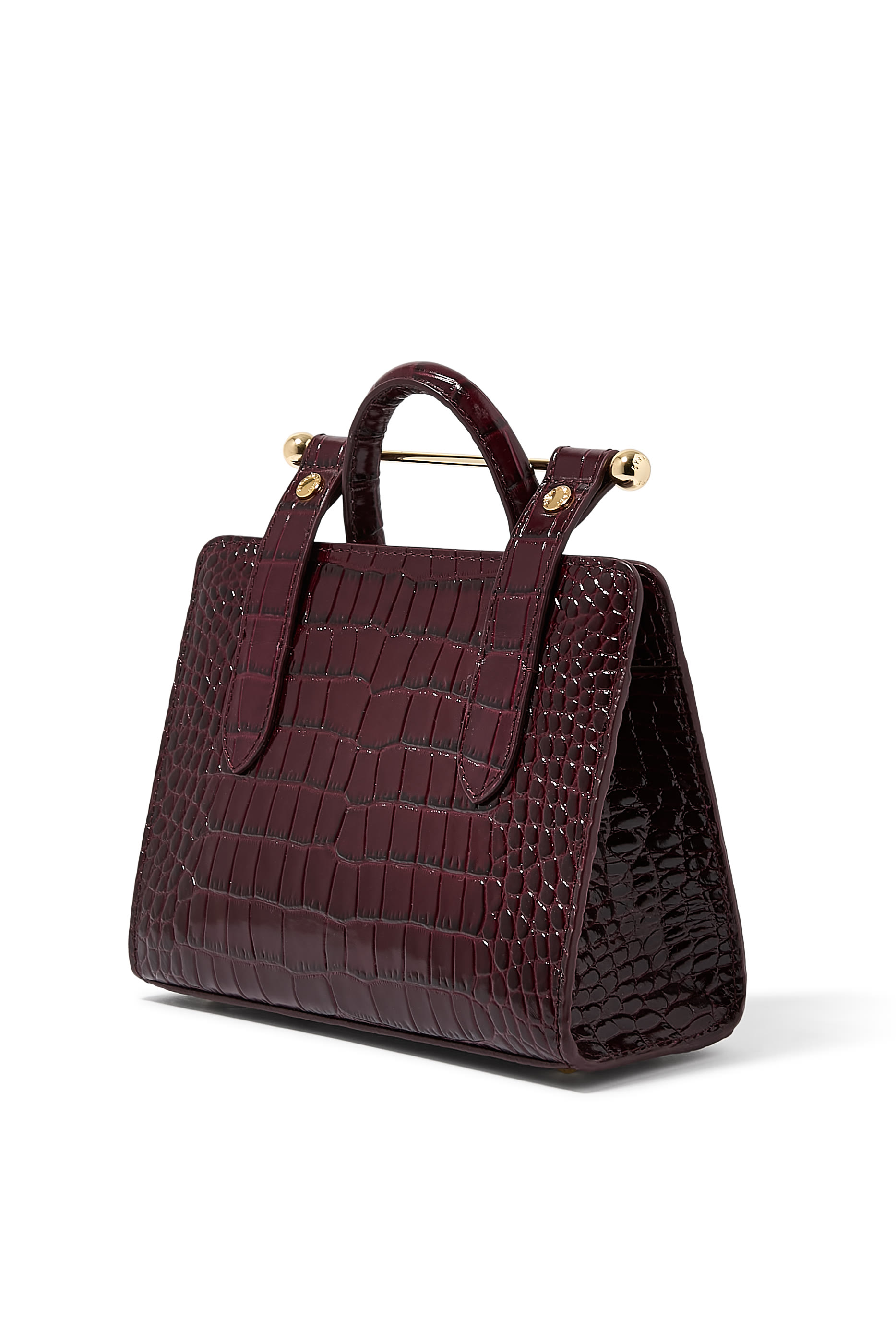 Croc-Embossed Nano Tote Bag