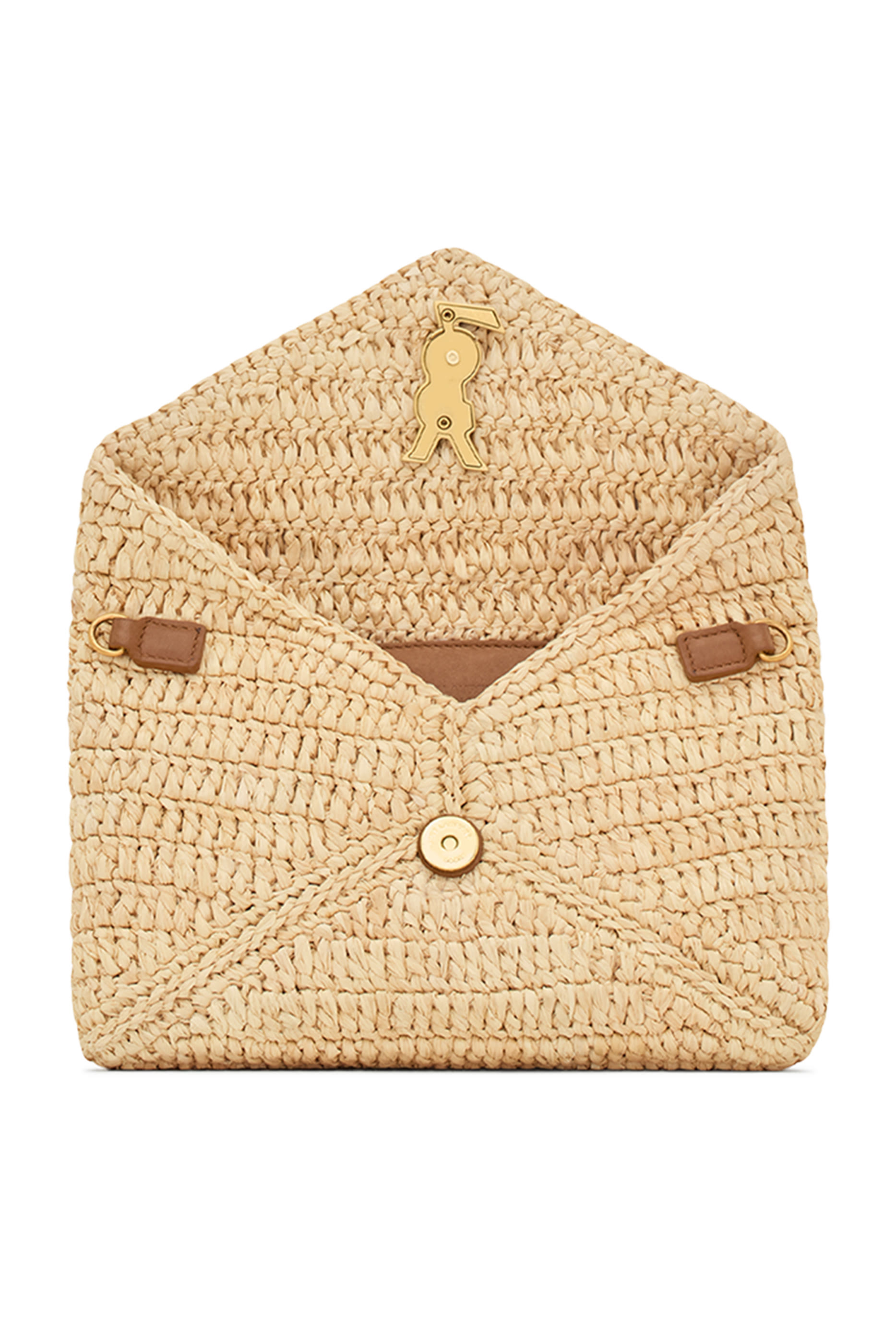 Cassandre Small Chain Pouch in Raffia