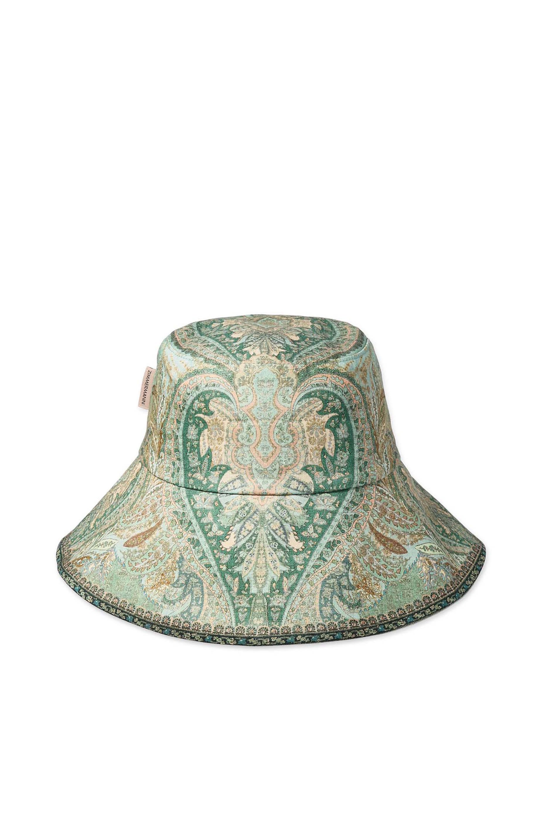  Printed Long Brim Bucket Hat