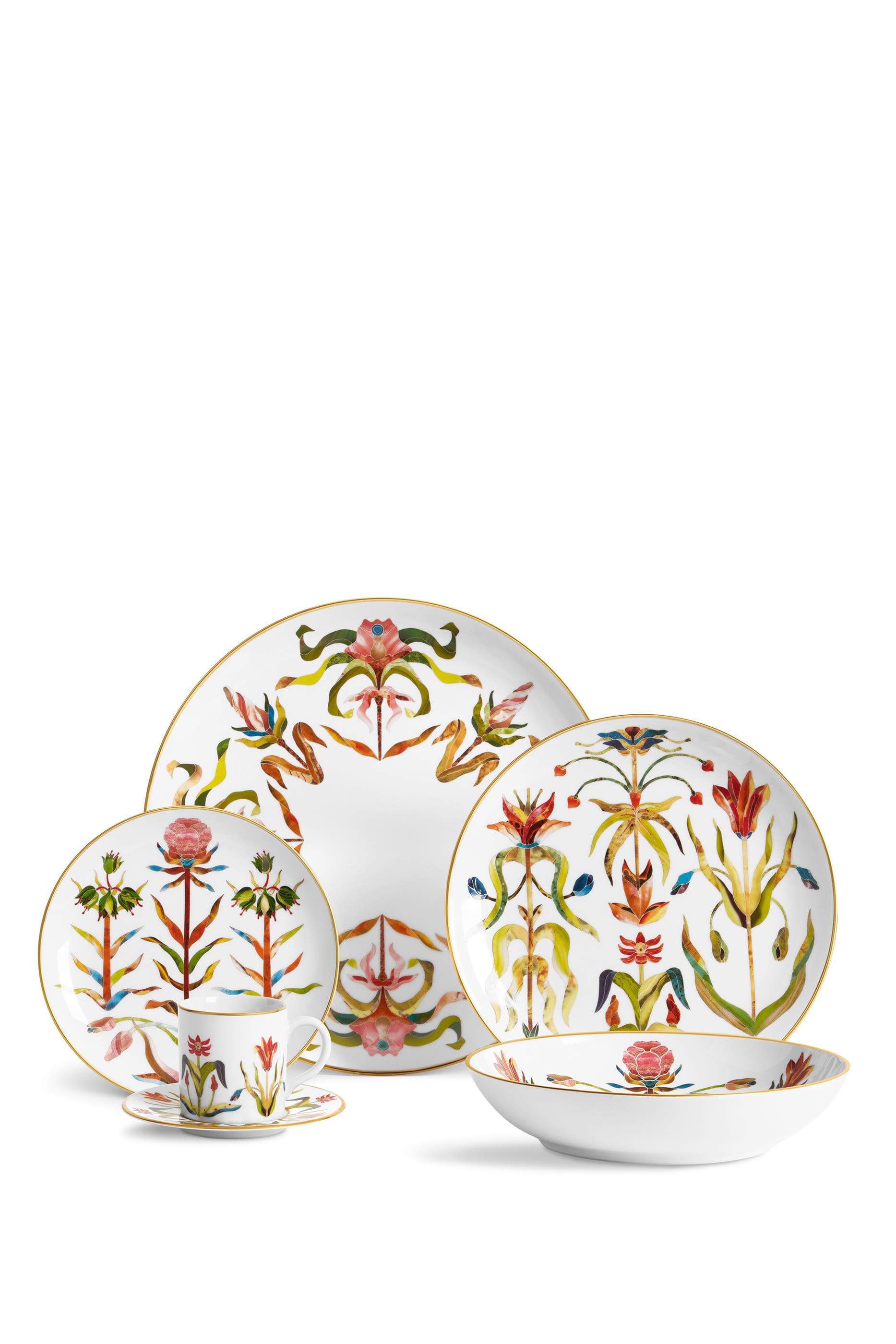 Grand Tour Dessert Plate, Set of 4