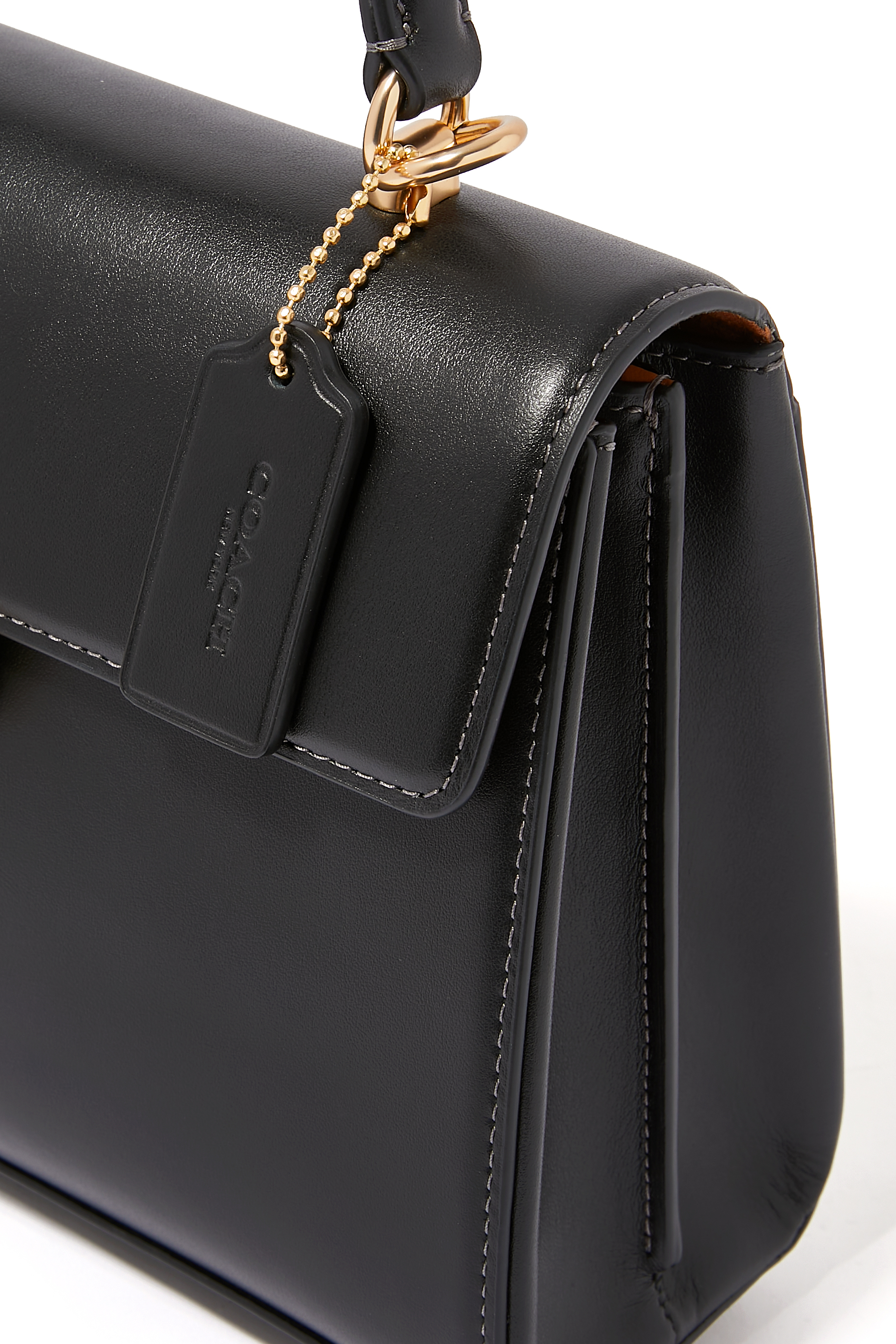 Eliza Top-Handle Leather Satchel Bag