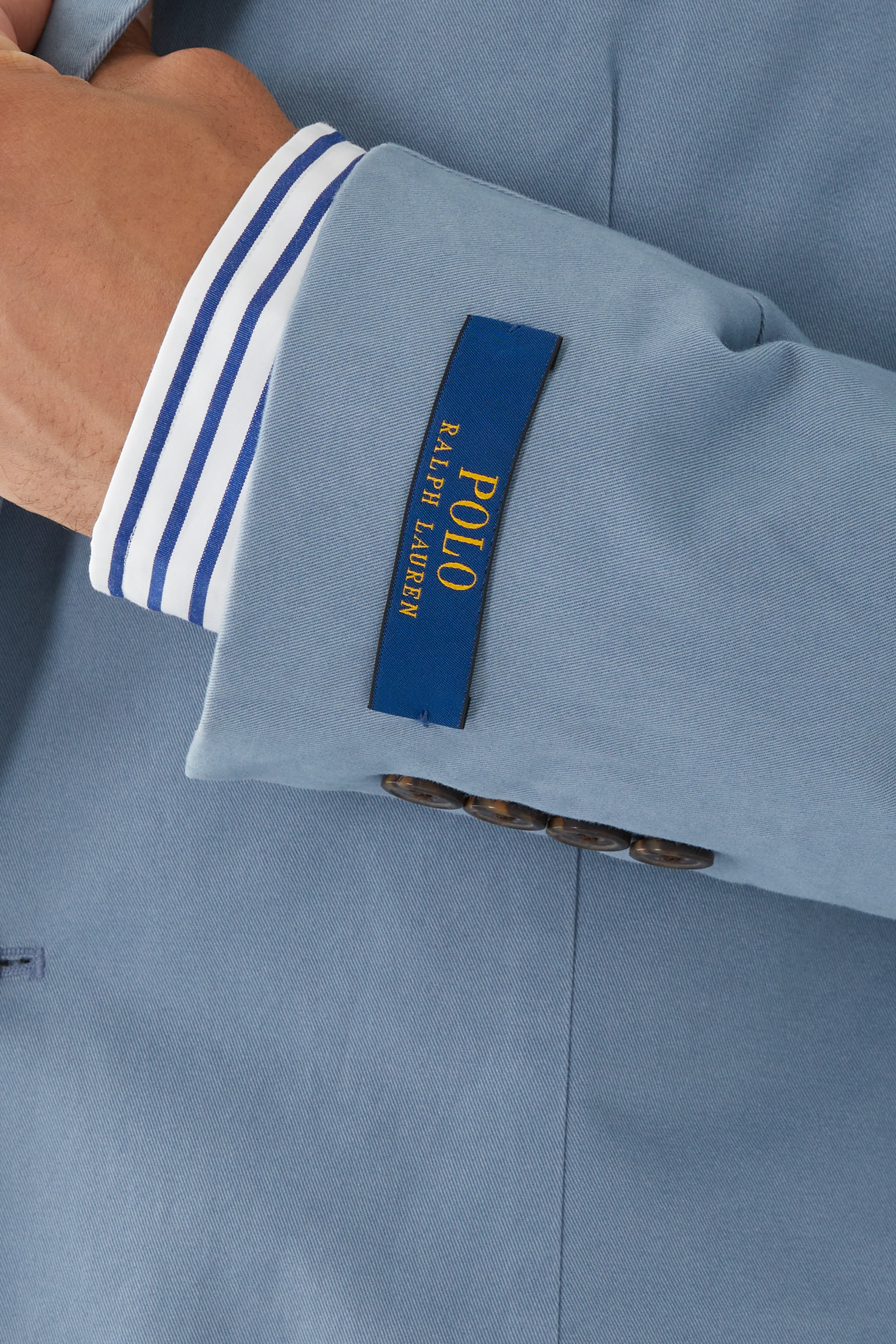 Slim-Fit Cotton Blend Blazer