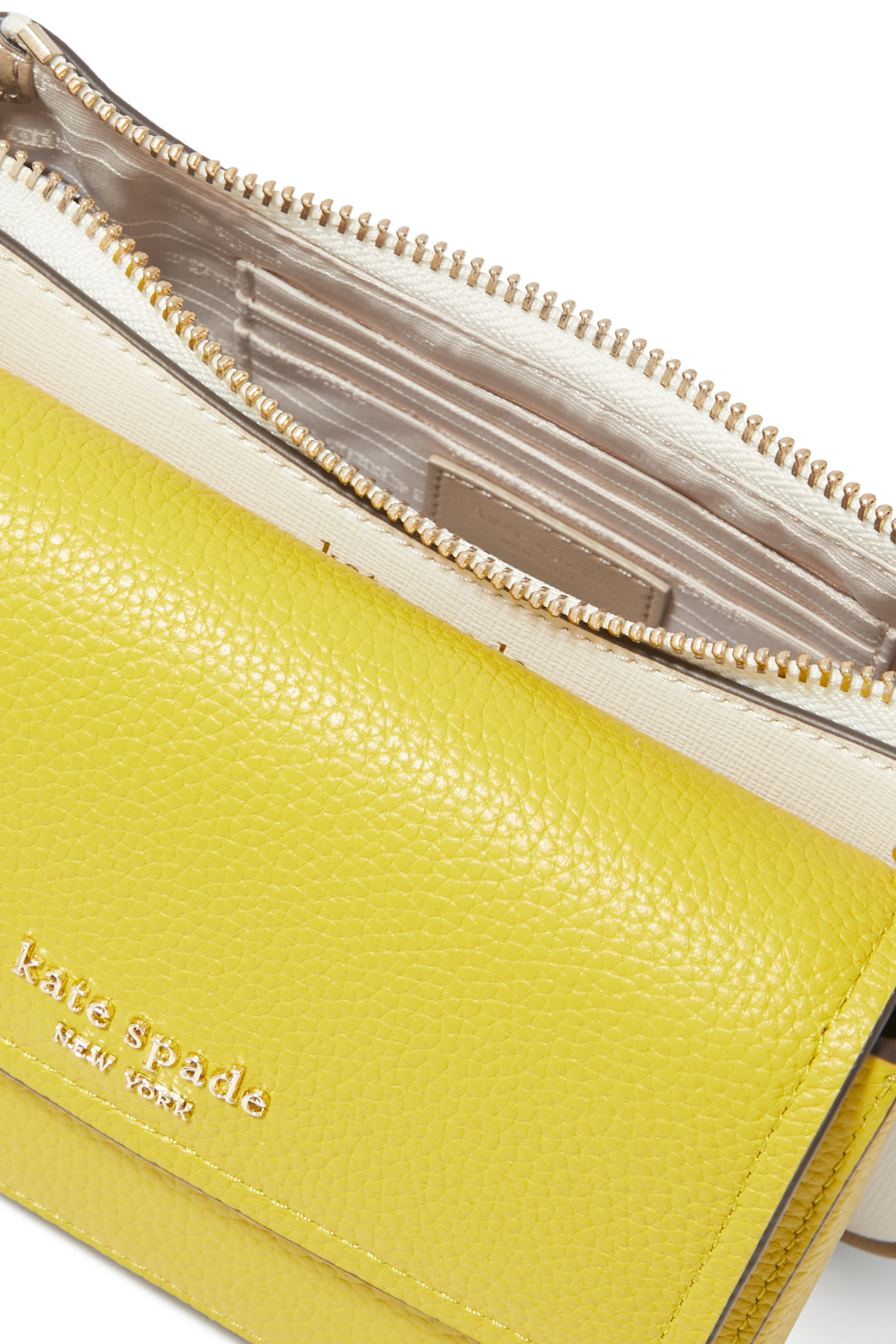 Double Up Leather Crossbody Bag