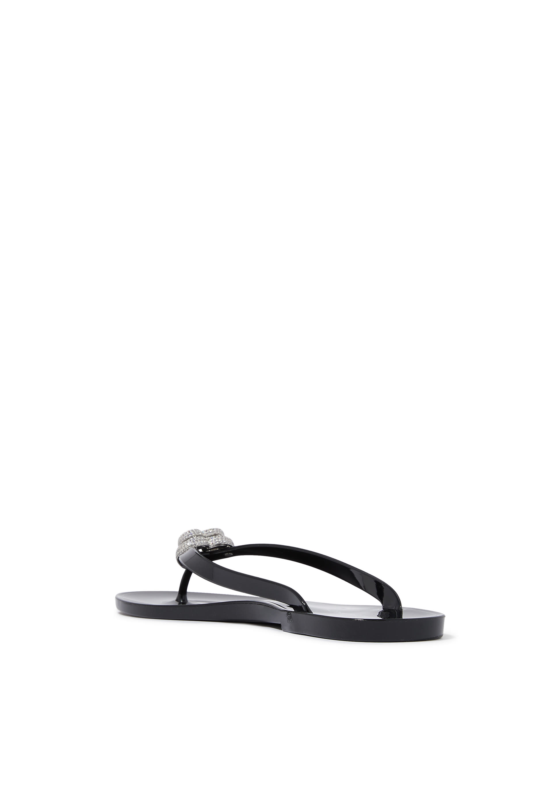 Double Heart Thong Flip Flops