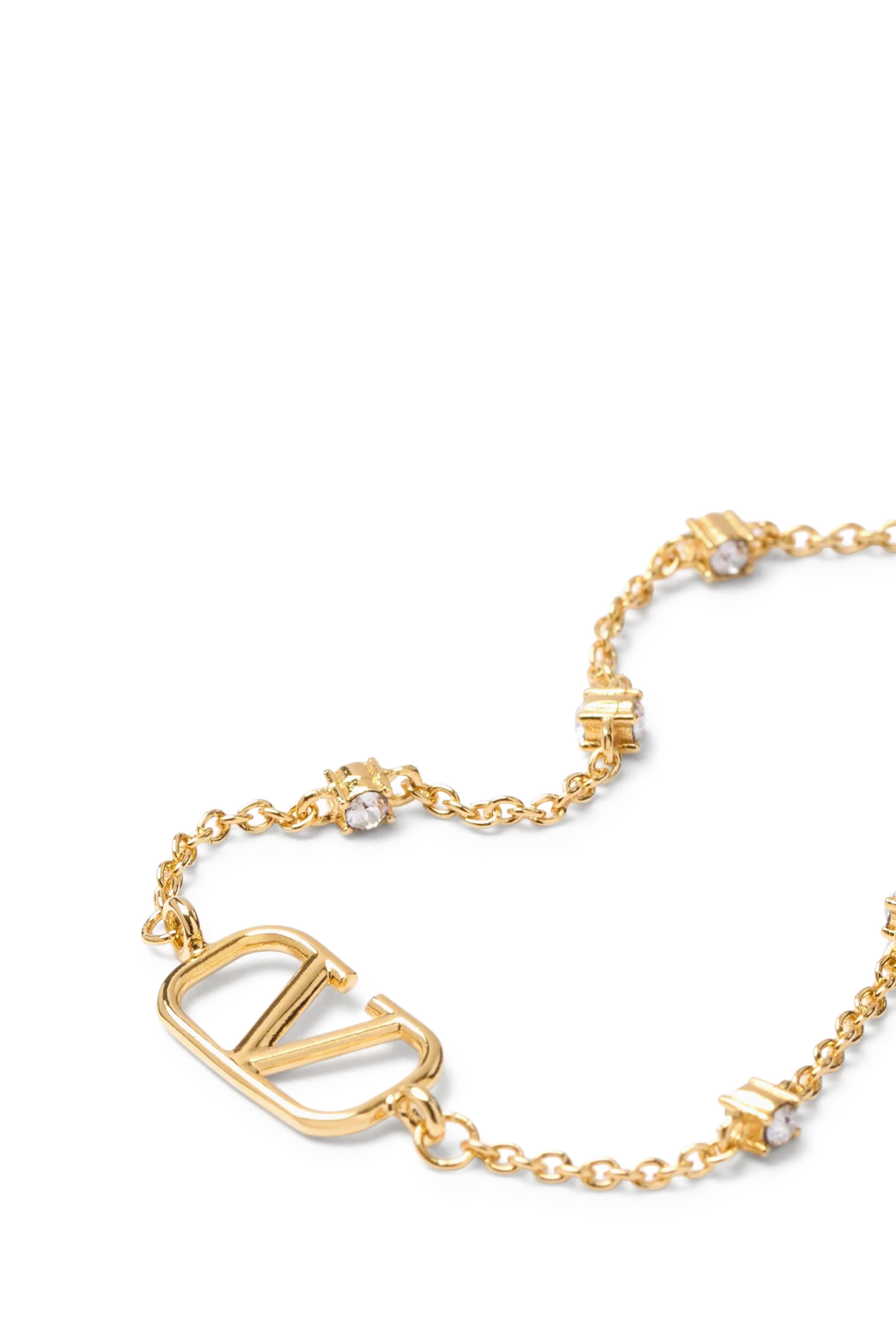 VLogo Signature Metal and Swarovski&reg; Crystal Bracelet