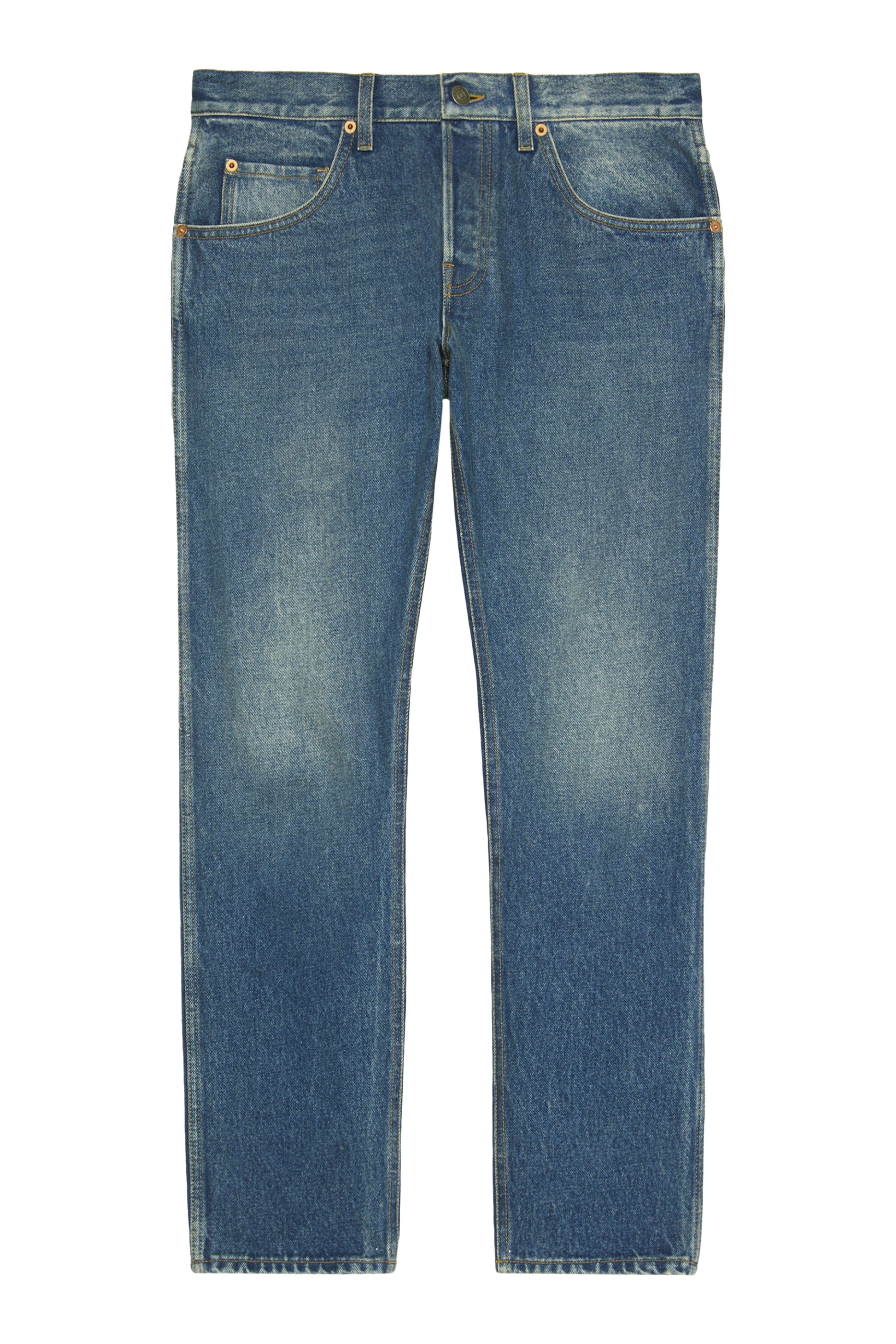 Washed Tapered Jeans