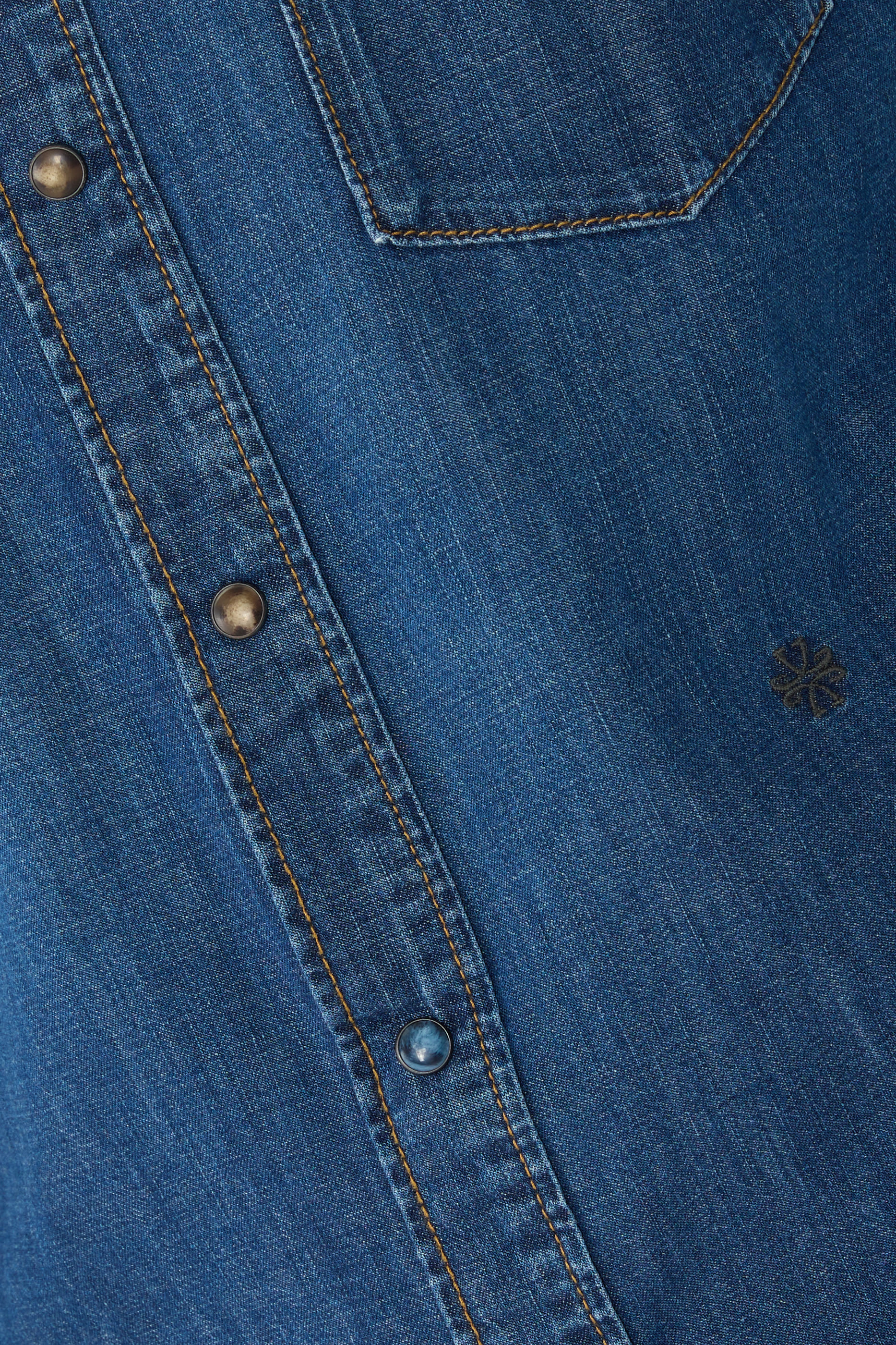 Button-Up Denim Shirt