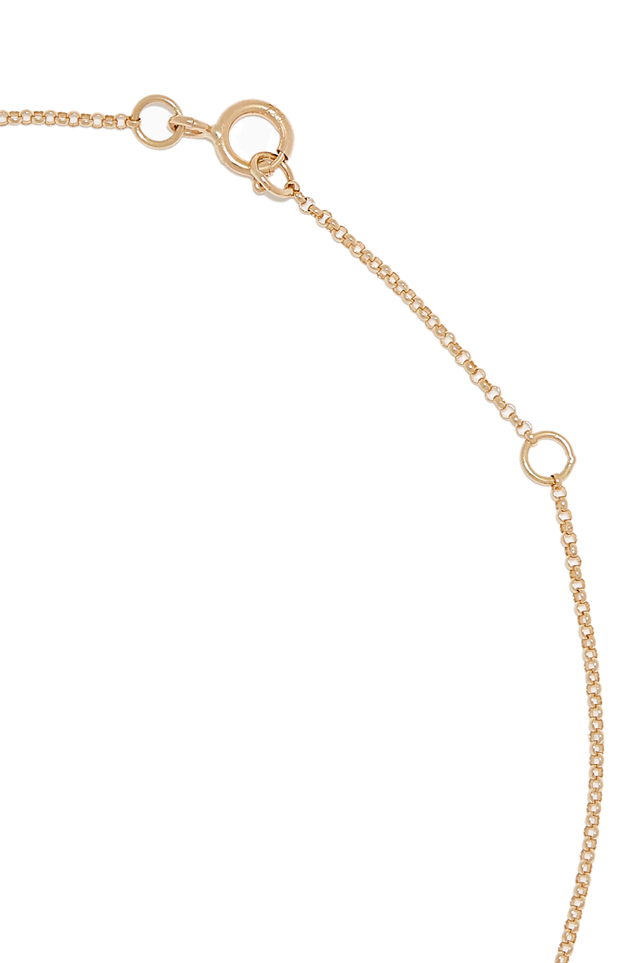 Hob/Love Necklace, 18k Yellow Gold &  Baguette Diamonds