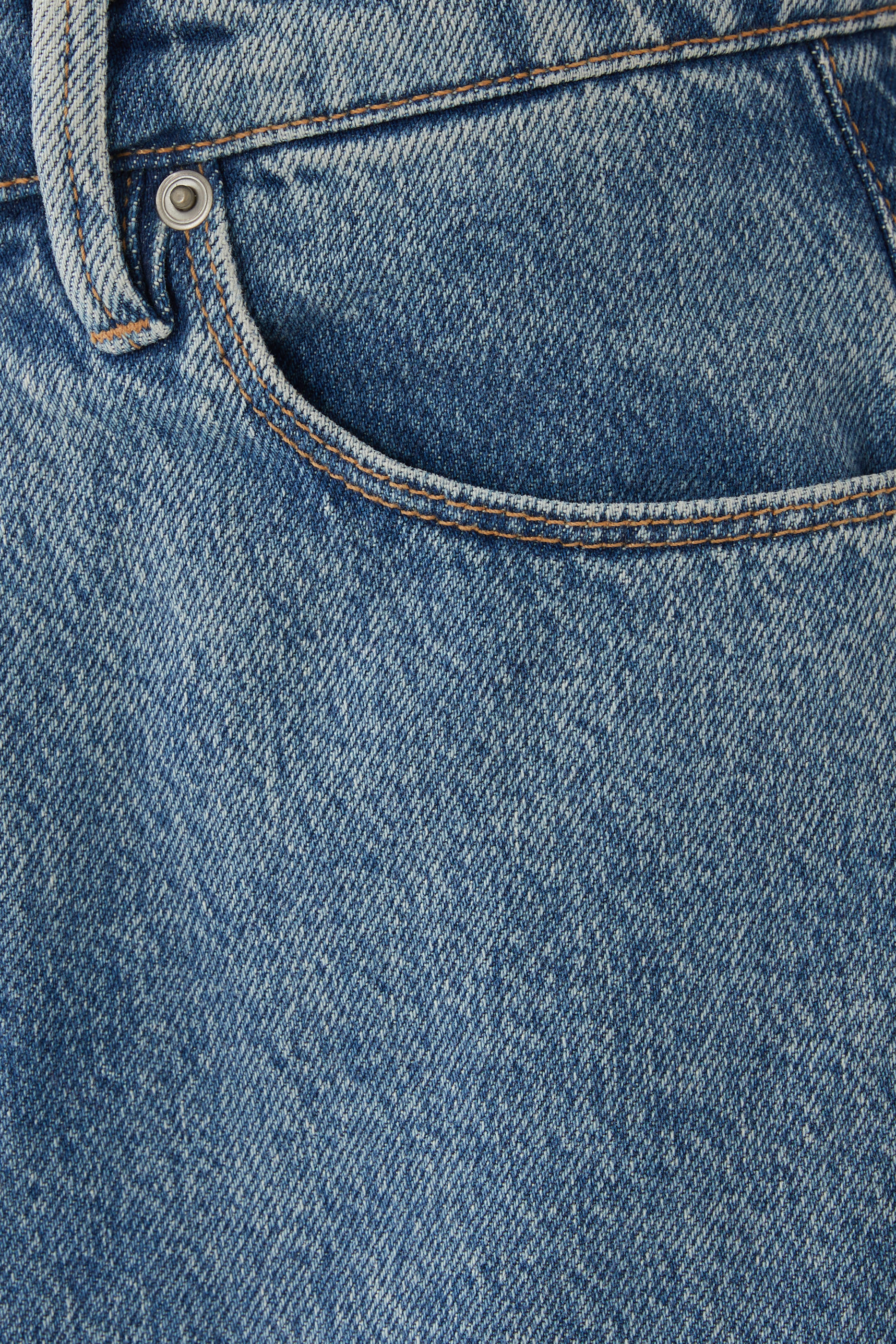 Paneled Wide Leg Jeans