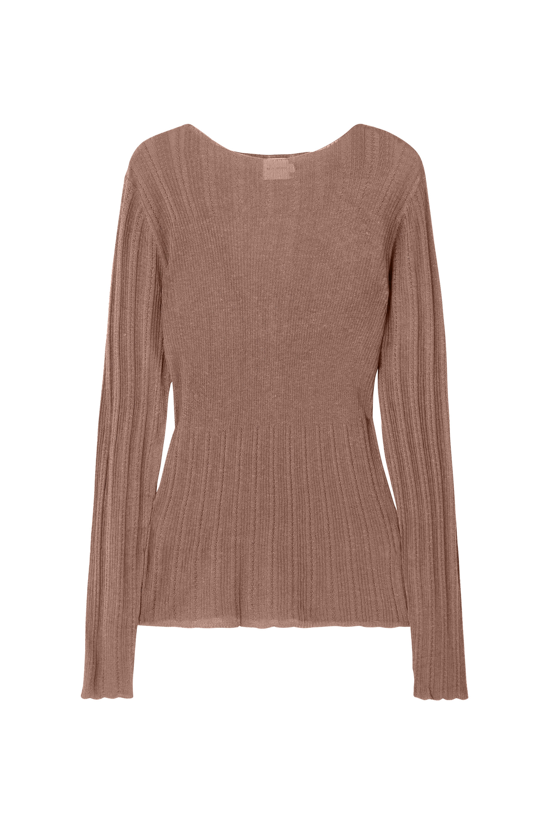 Open Work Long Sleeve Top