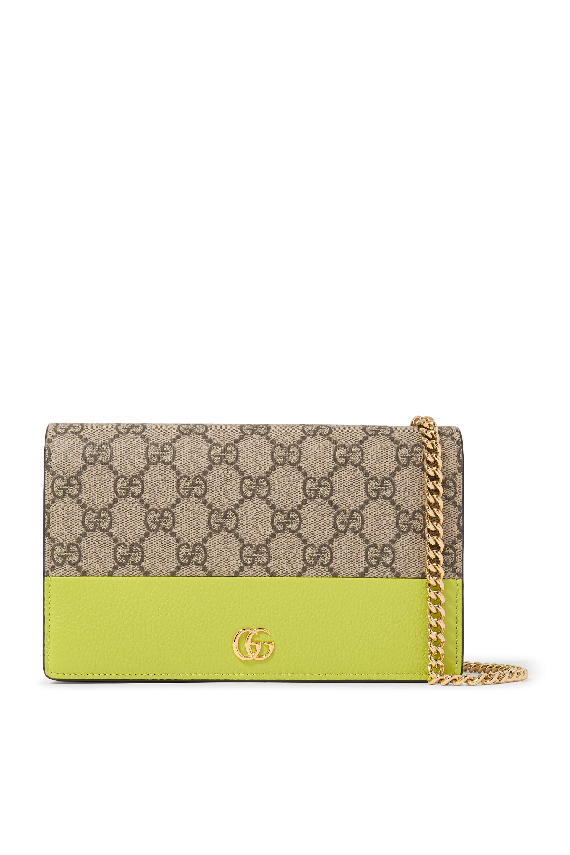 GG Marmont Bi-Color Wallet on Chain