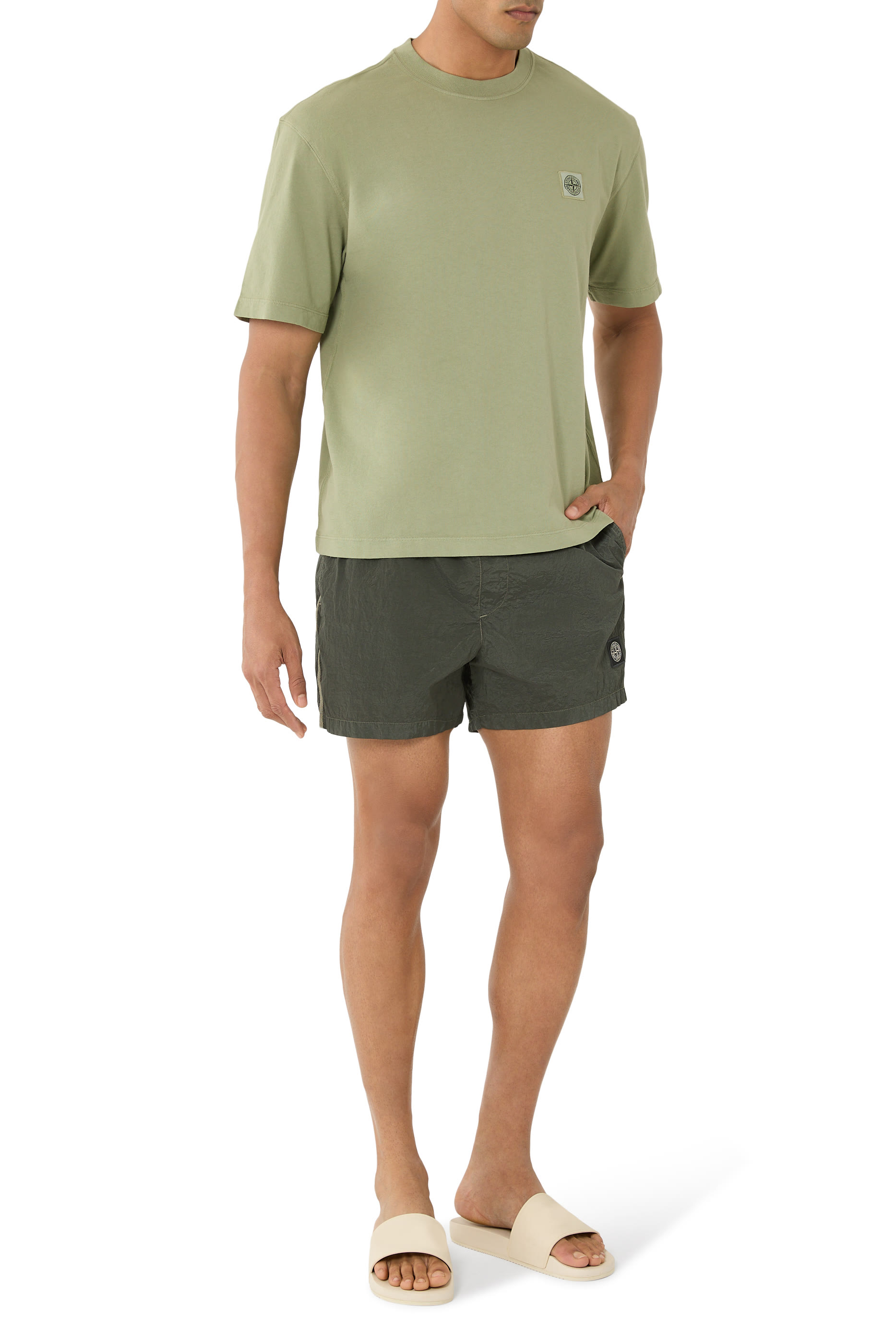 Compass Patch Swim Shorts