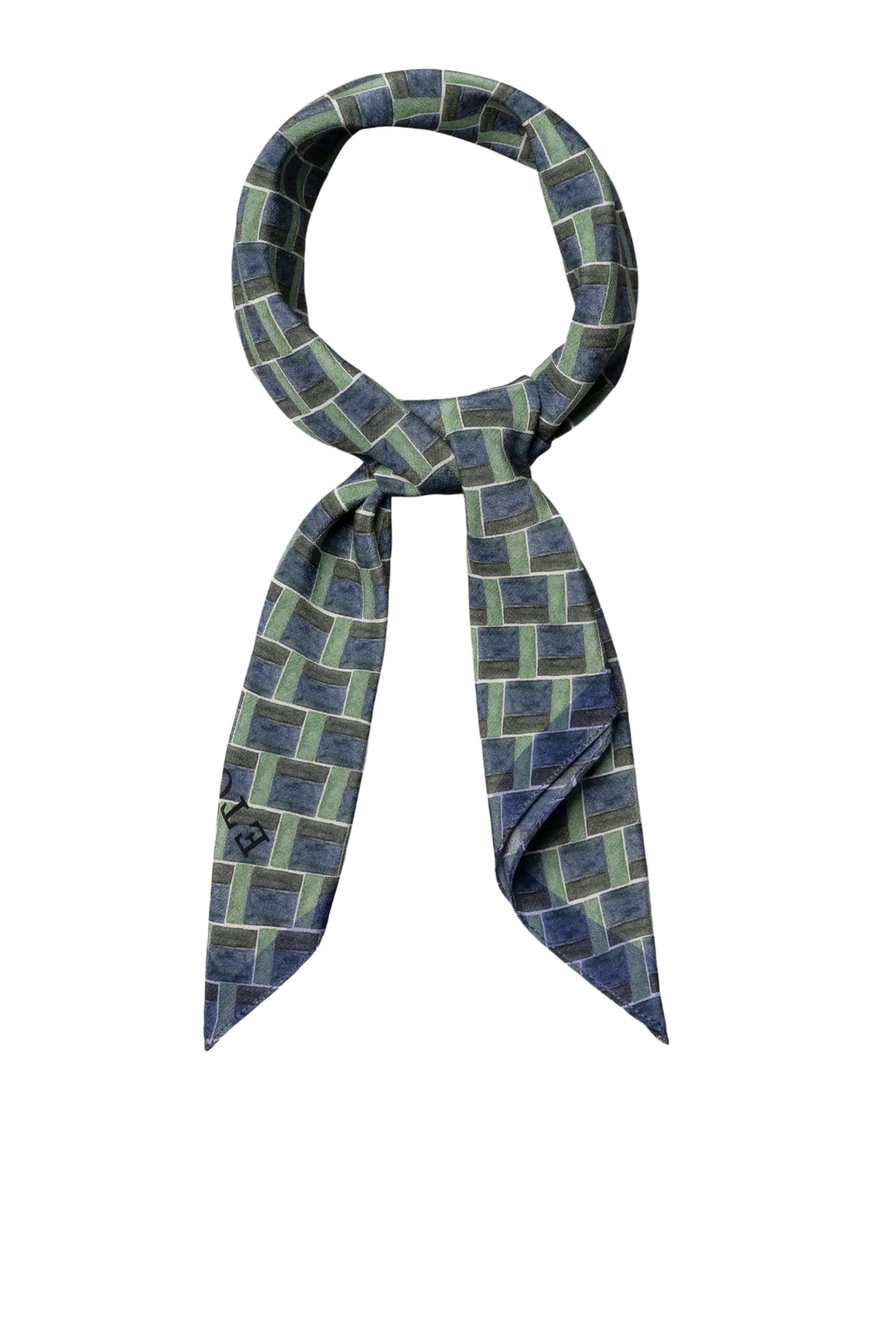 Geometrical Silk Bandana