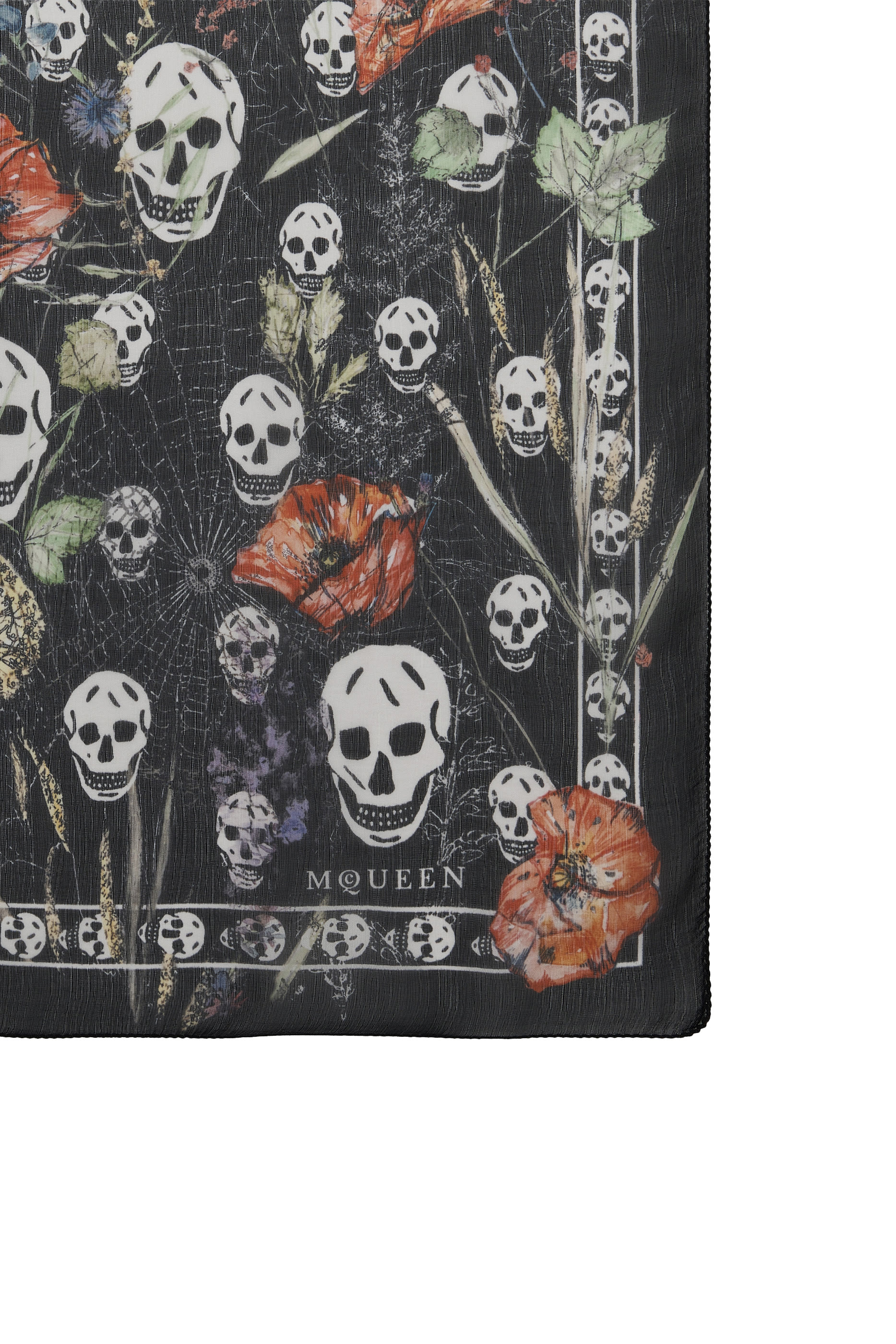 Classic Silk Skull Scarf