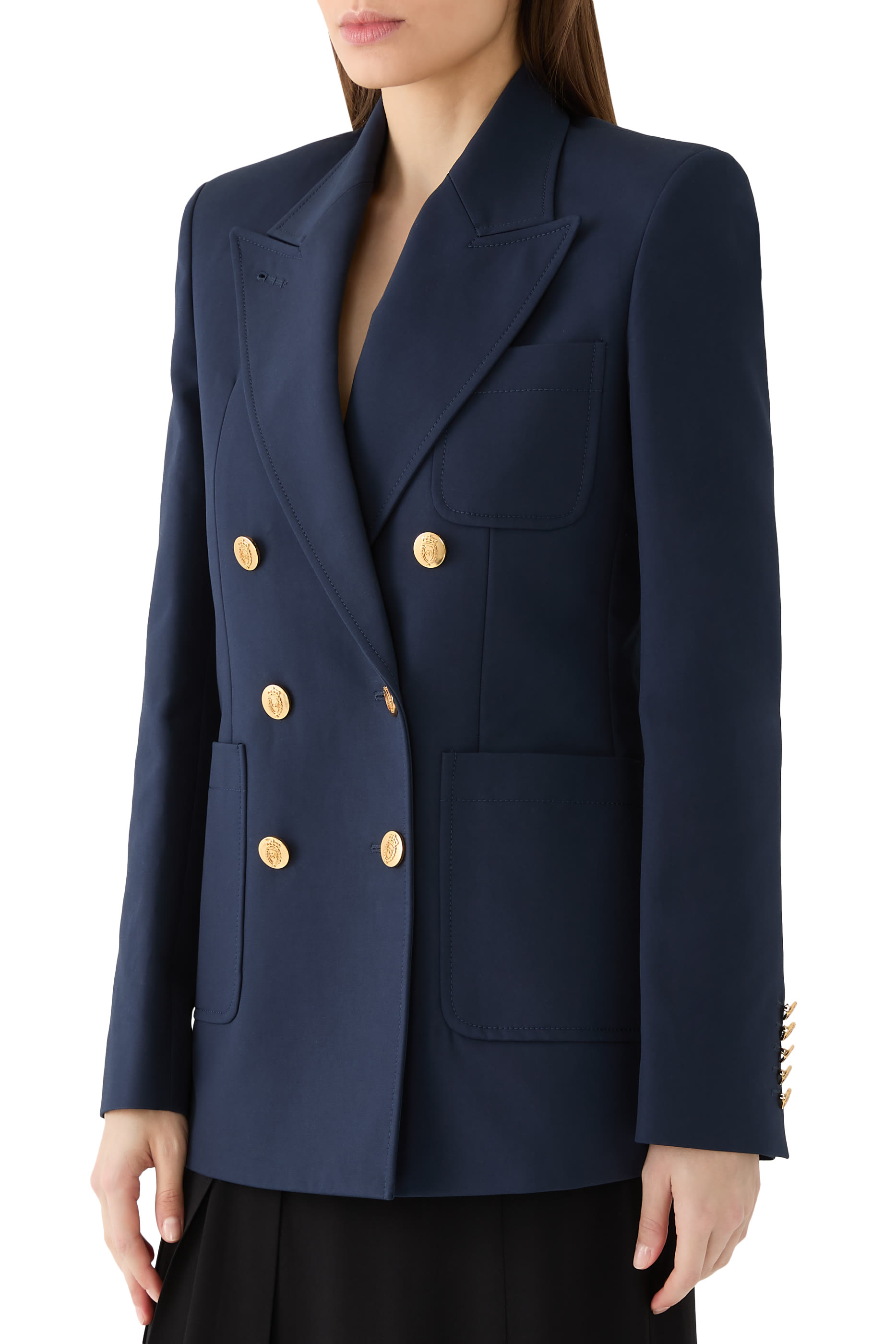 Double-Breasted Cotton Jacket