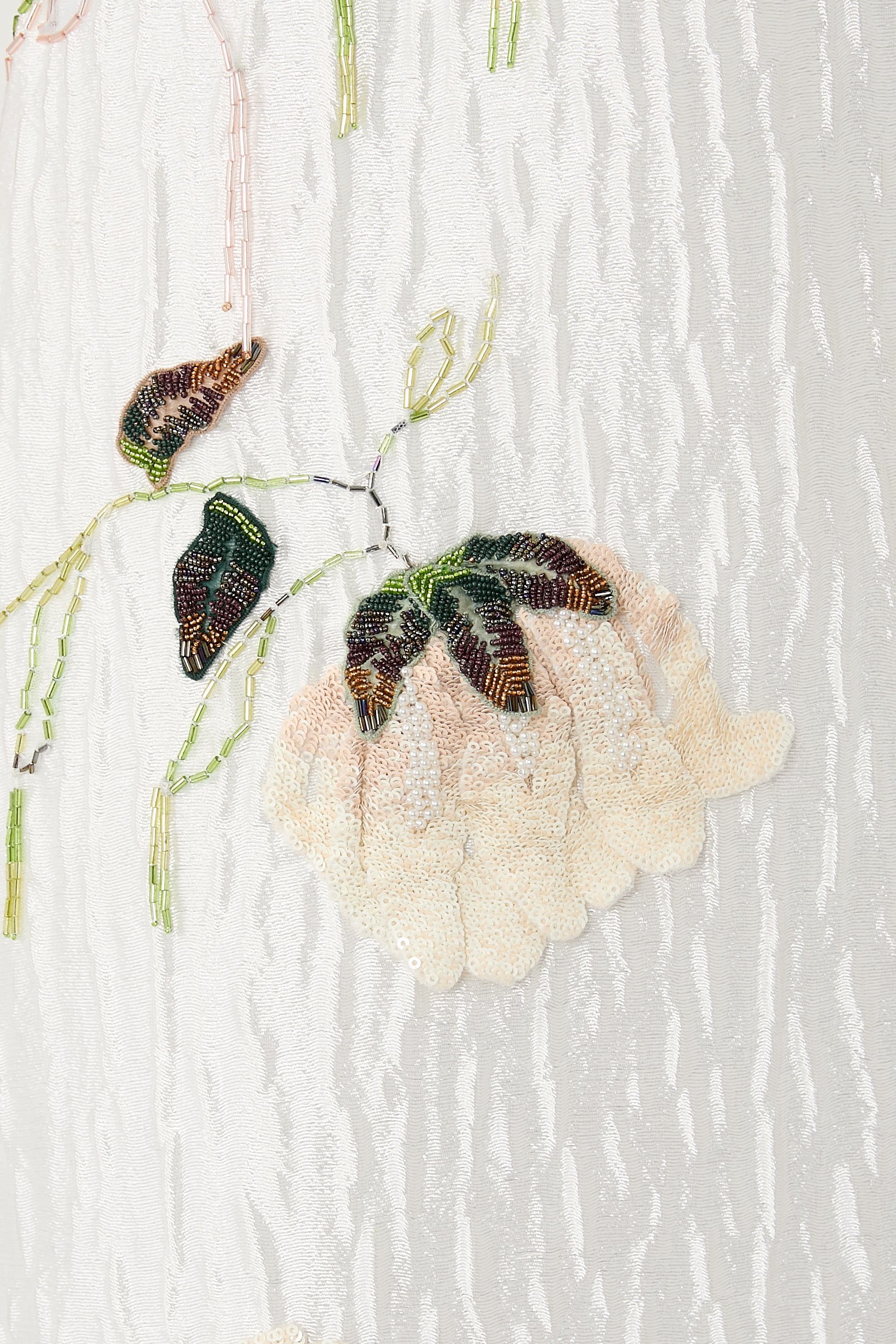 Lilibeth Floral Jacquard Midi Dress