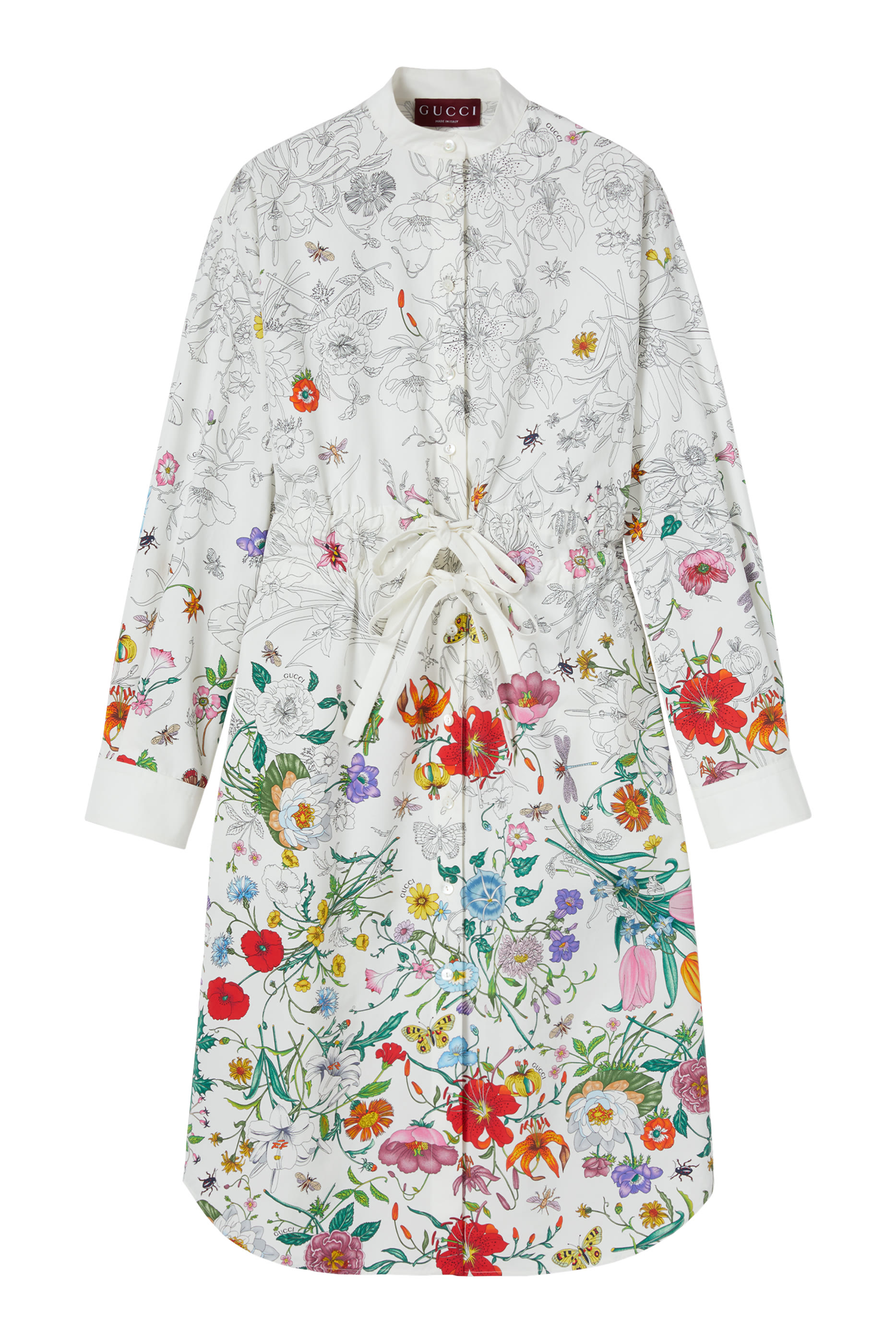 Printed Cotton Poplin Dress