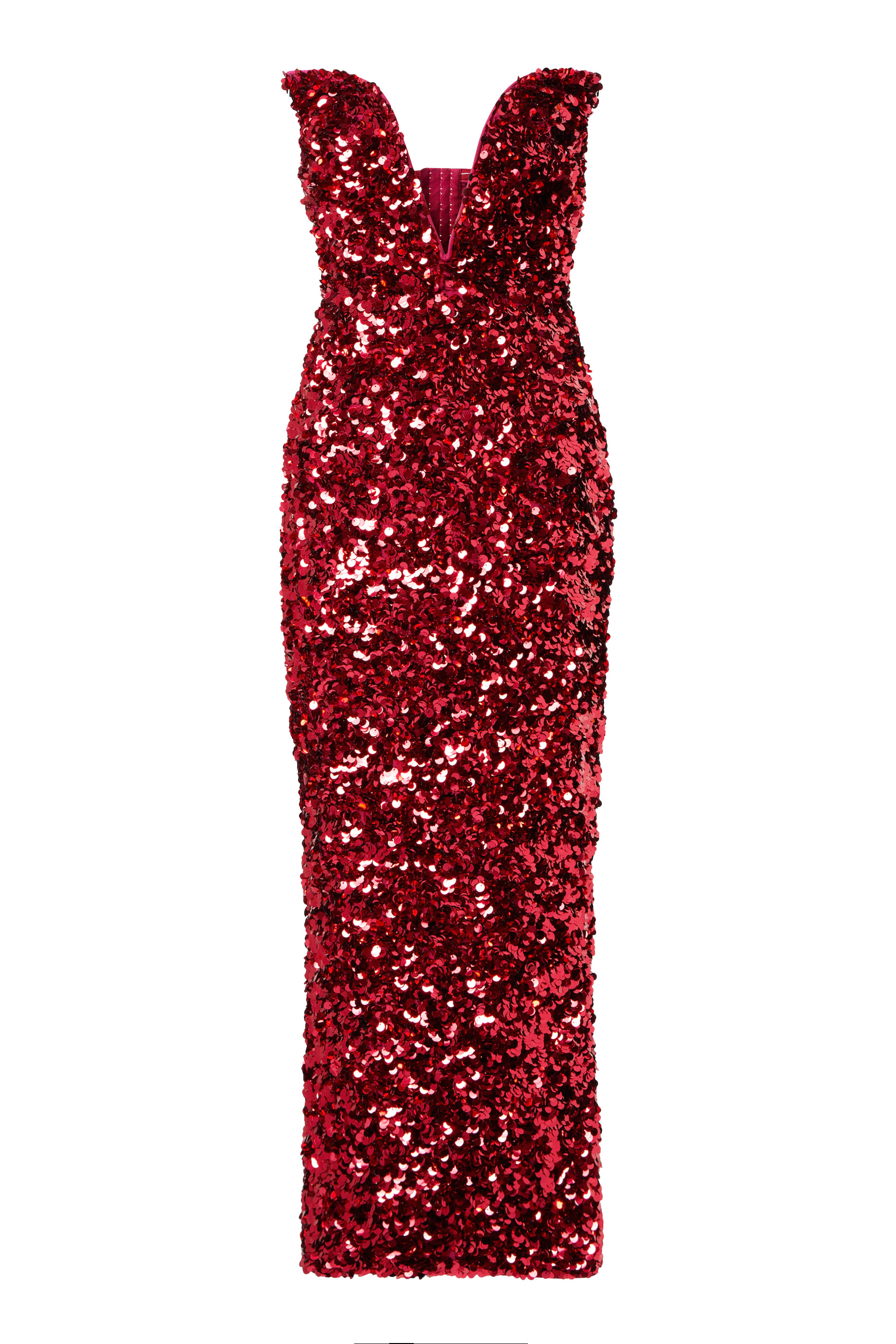3D Sequin Midi Dress