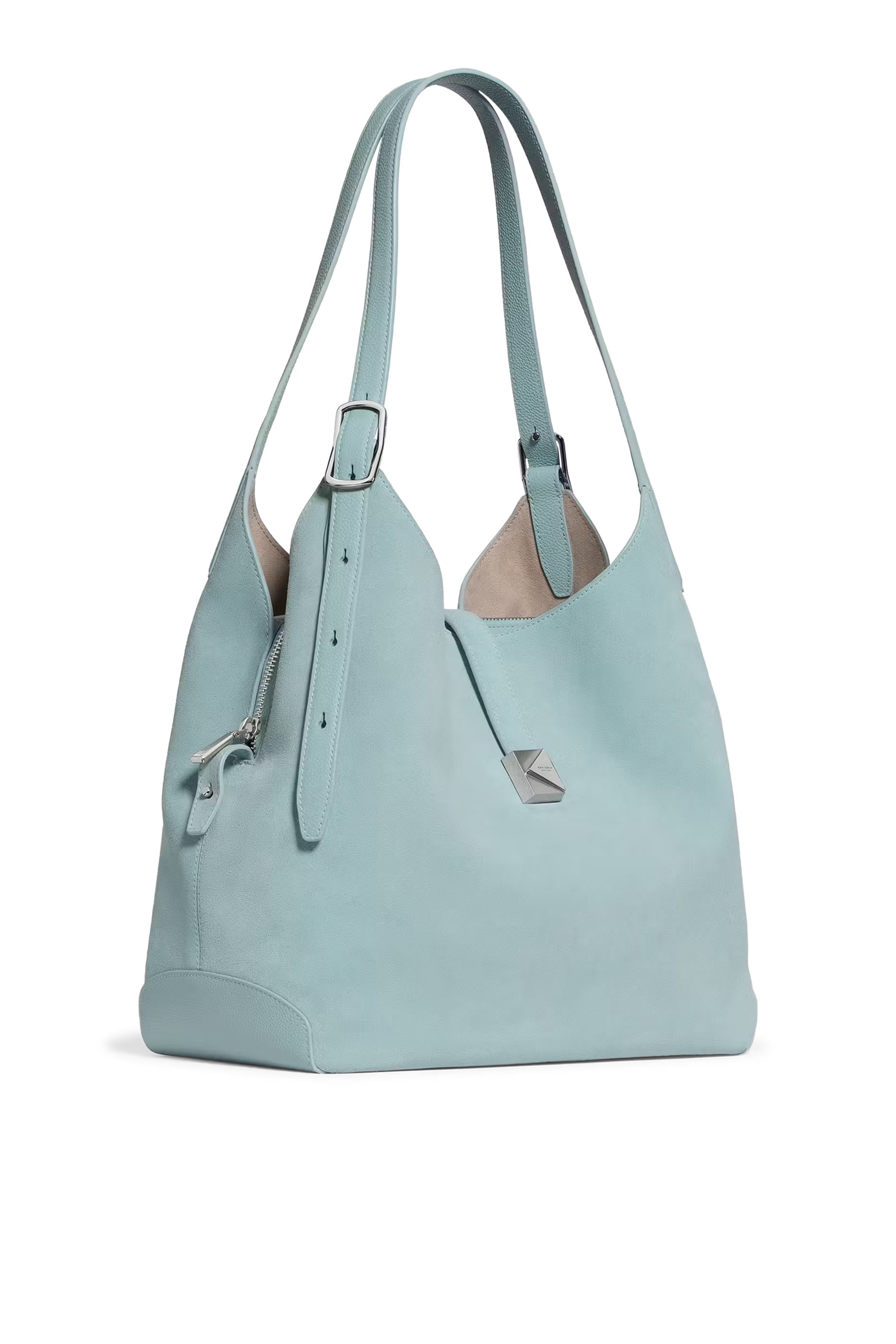 Deco Suede Crossbody Tote Bag