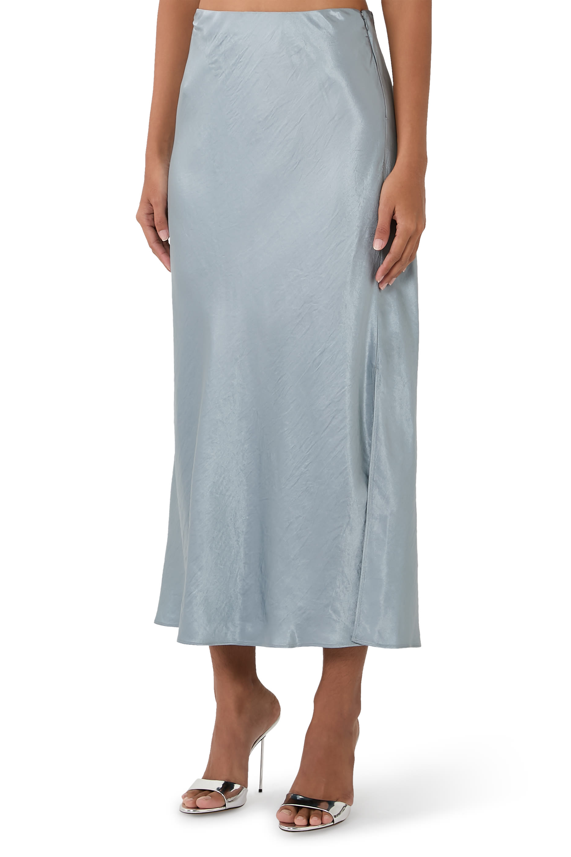 Side Slit Slip Skirt