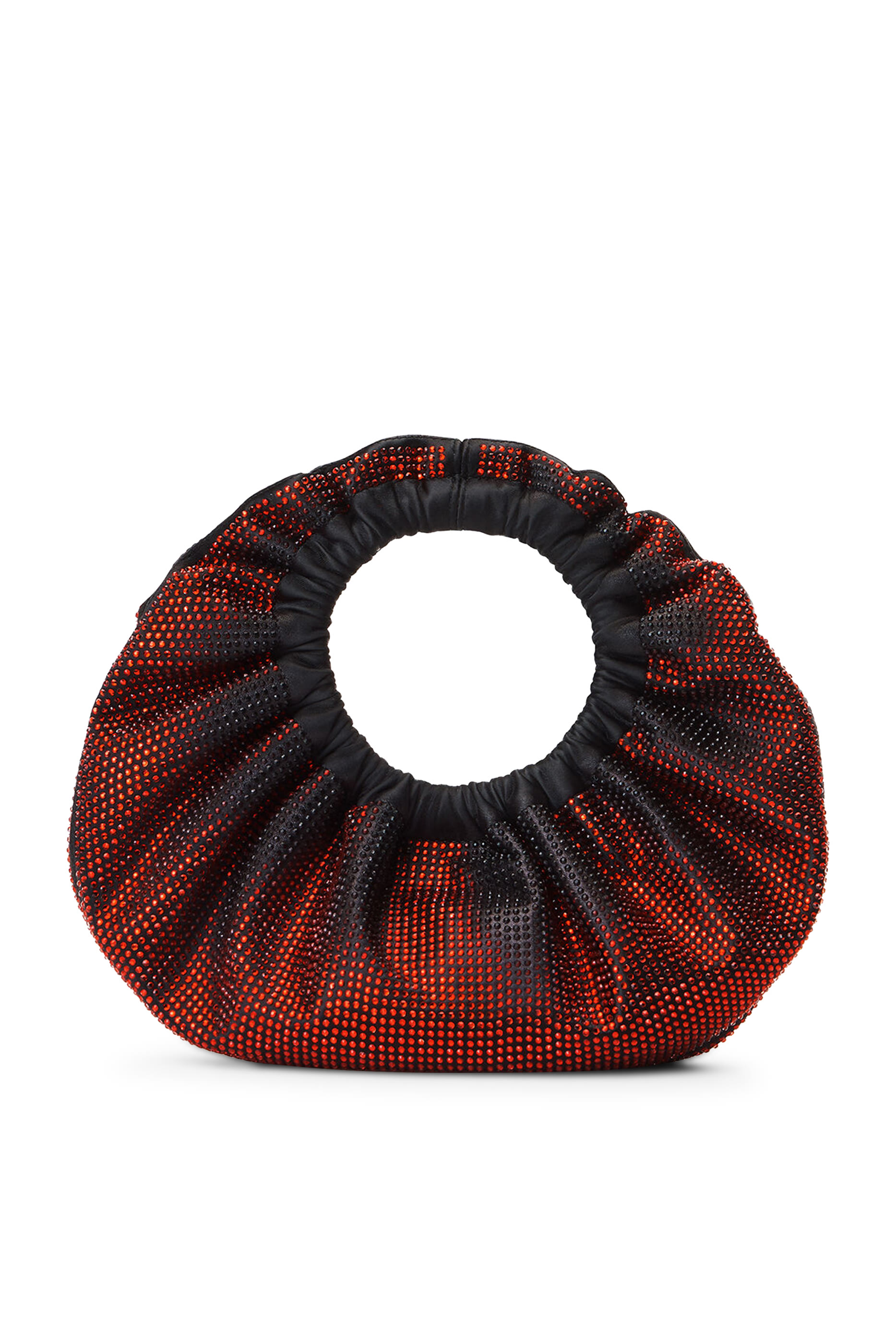 Crescent Mini Bag in Distressed Crystal Hotfix